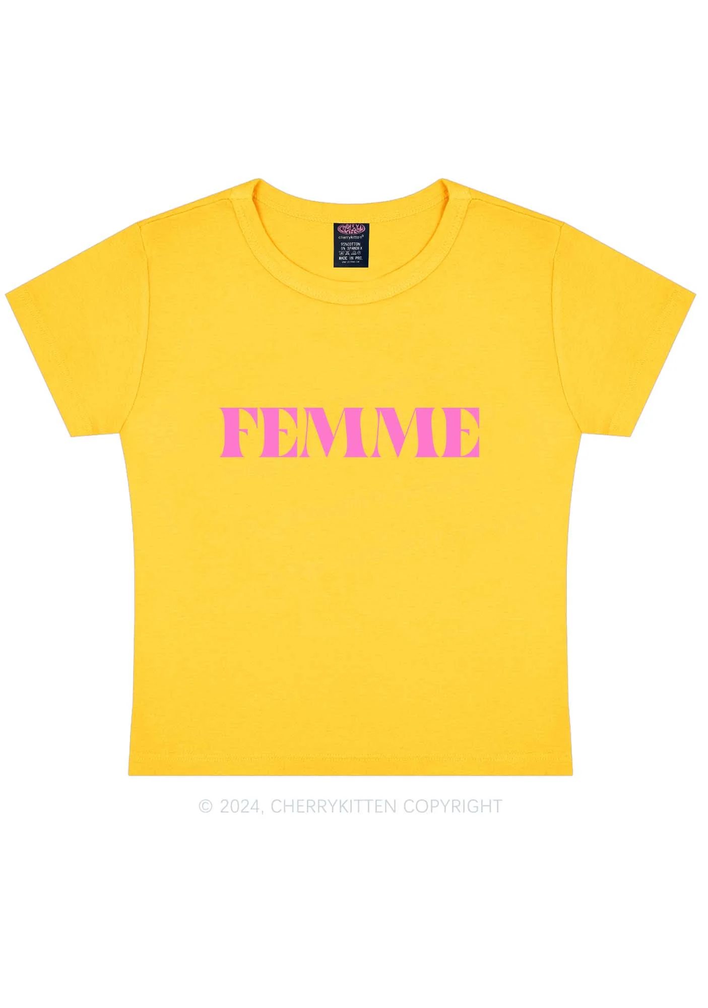 Femme Y2K Baby Tee Cherrykitten - Image 9