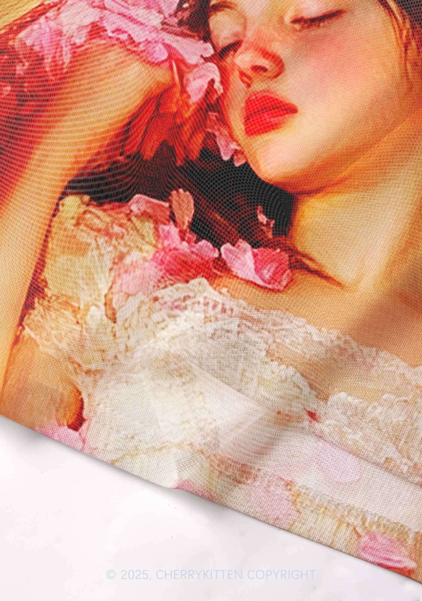 Flower Girls Y2K Mesh Cami Tank Cherrykitten - Image 4