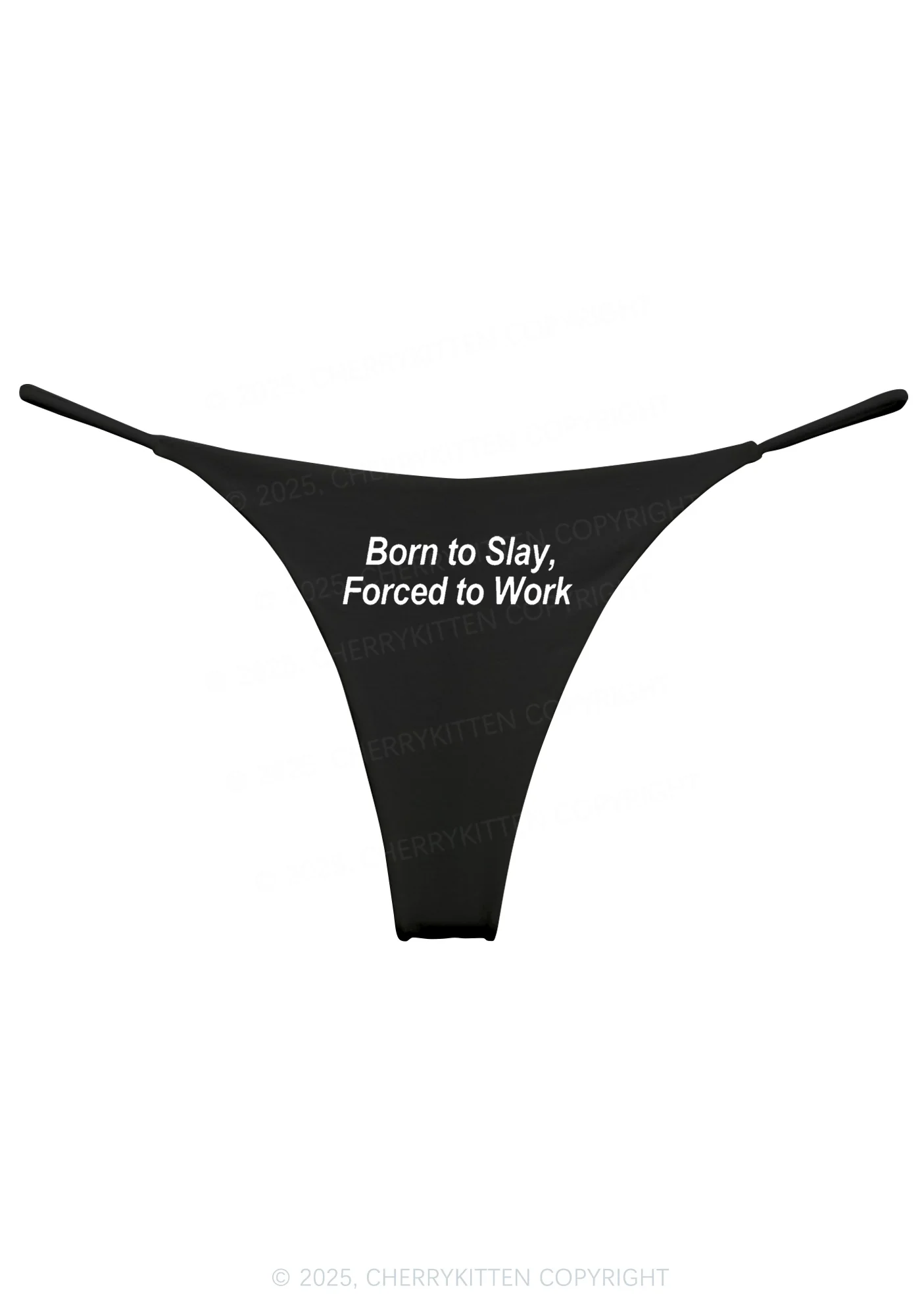 Forced To Work Y2K Bikini String Thong Cherrykitten - Image 6