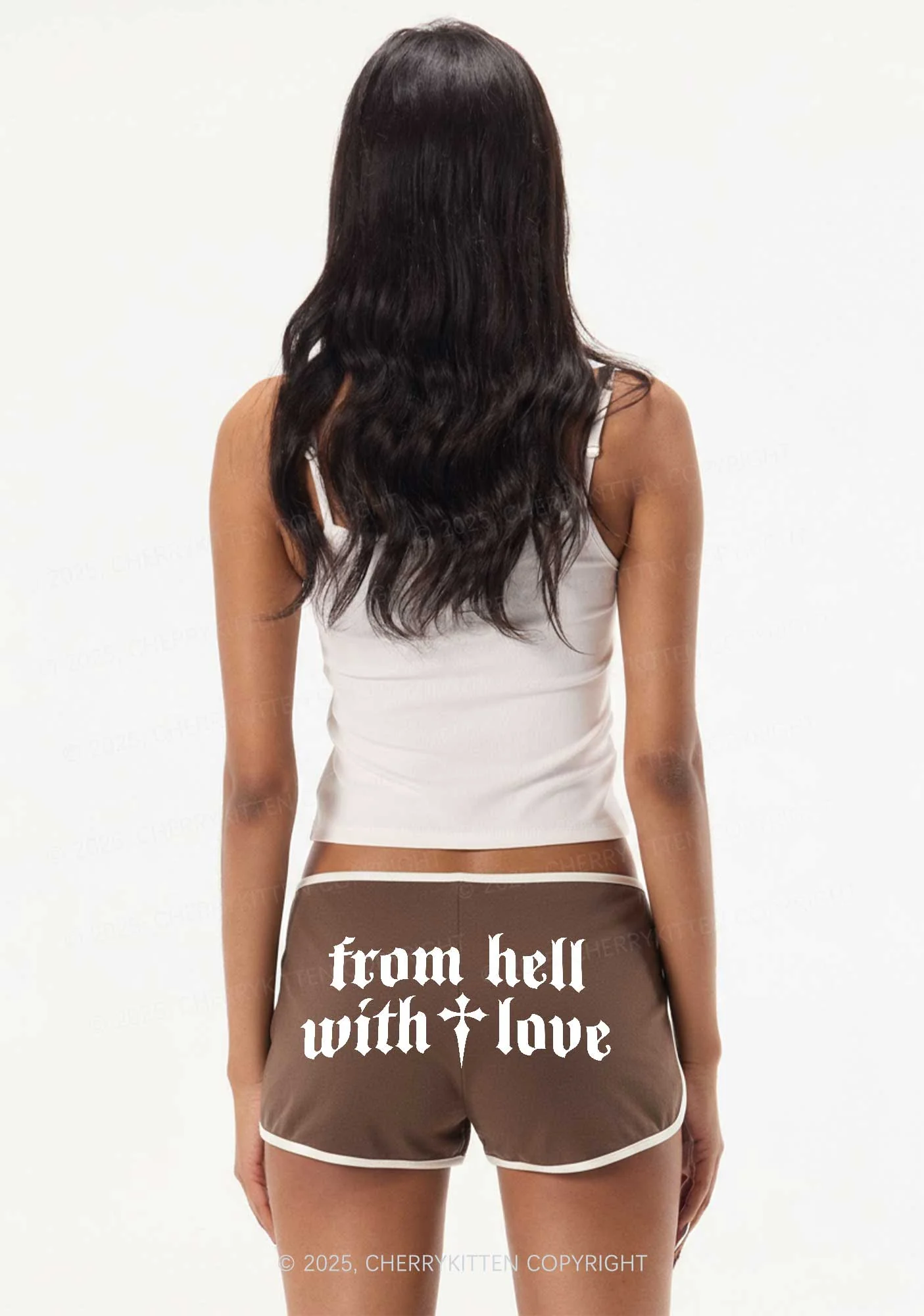 From Hell With Love Y2K Booty Shorts Cherrykitten - Image 2
