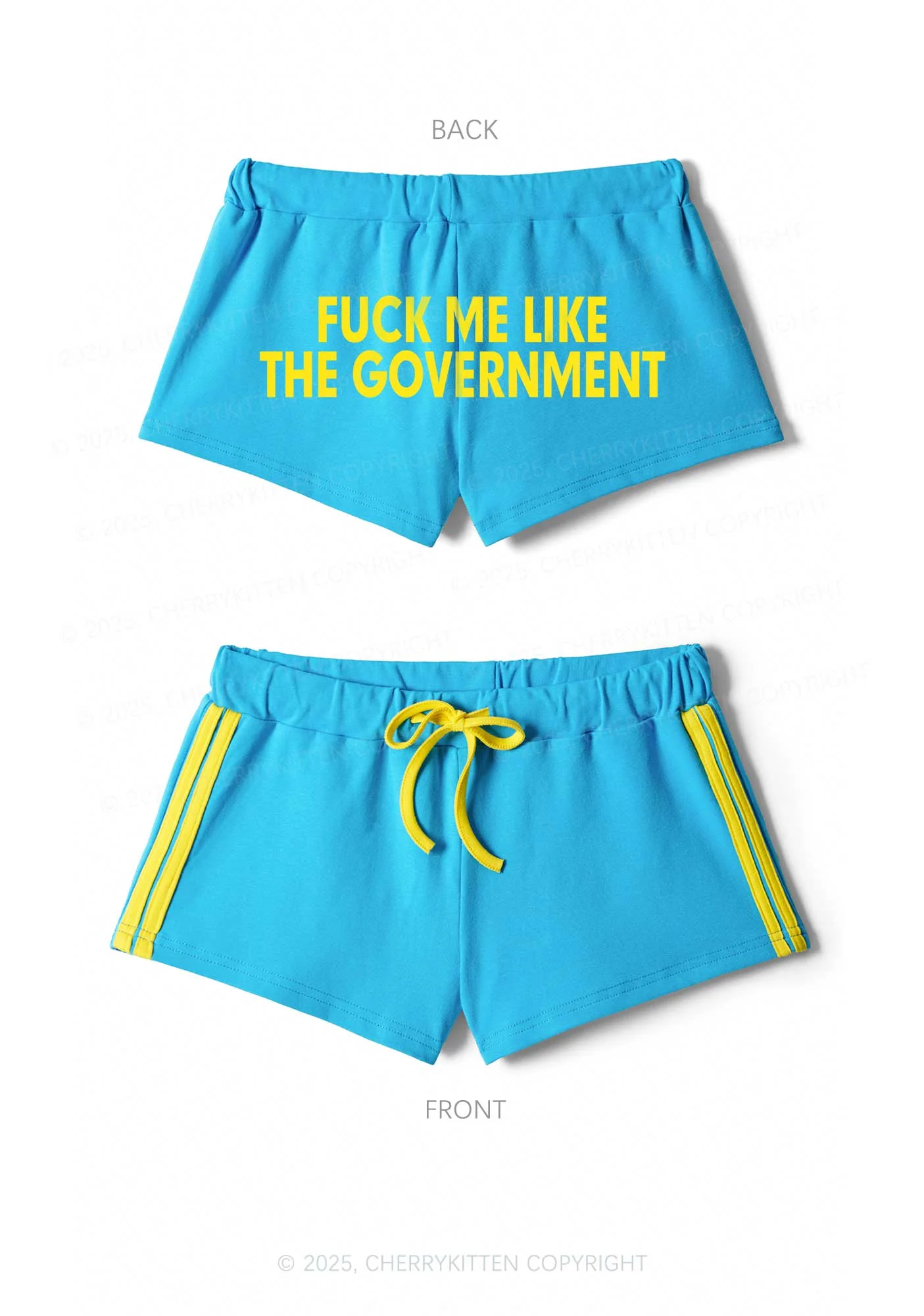 Fxxk Me Y2K Drawstring Mini Shorts Cherrykitten - Image 5