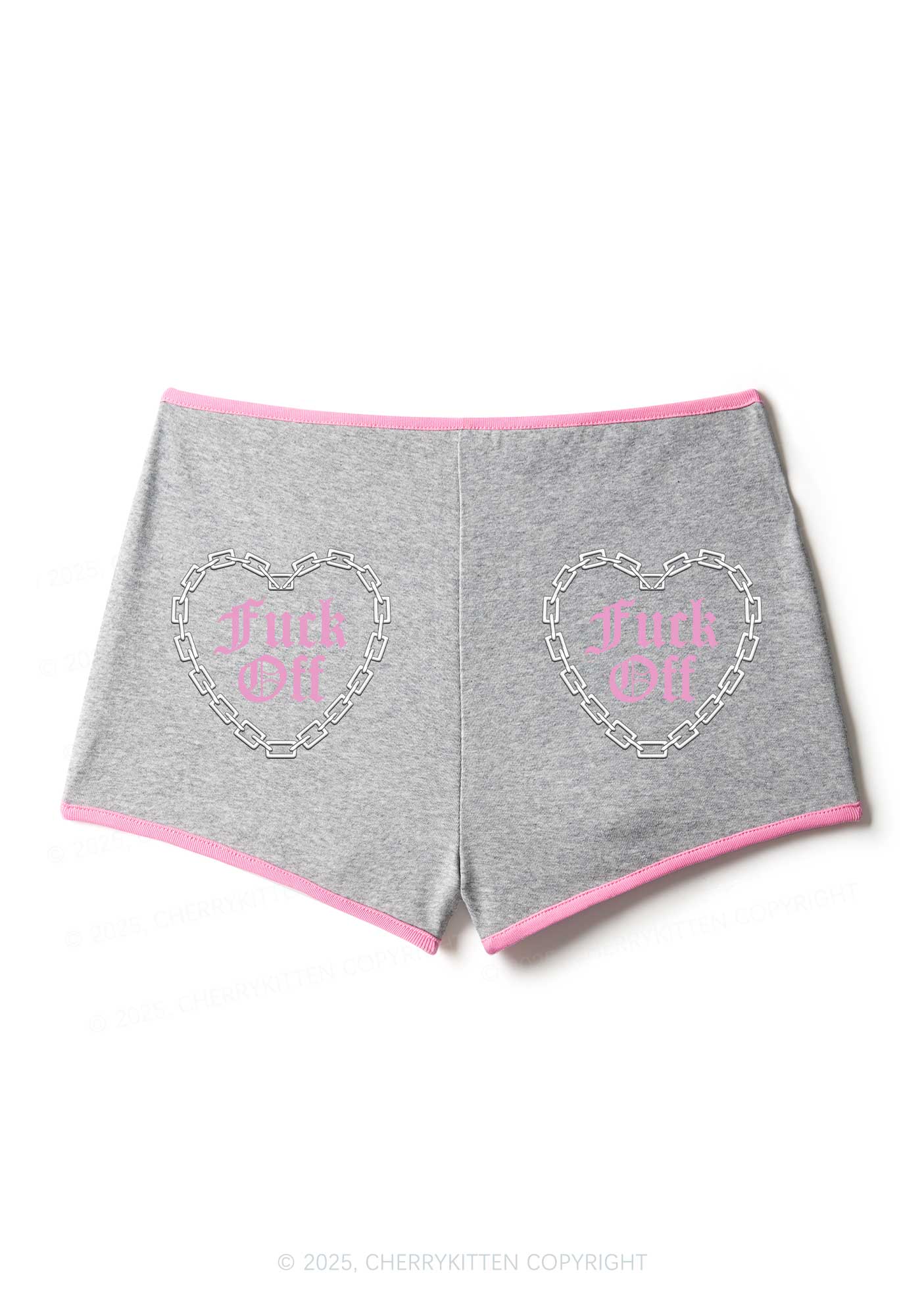 Fxxk Off Y2K Booty Shorts Cherrykitten - Image 4