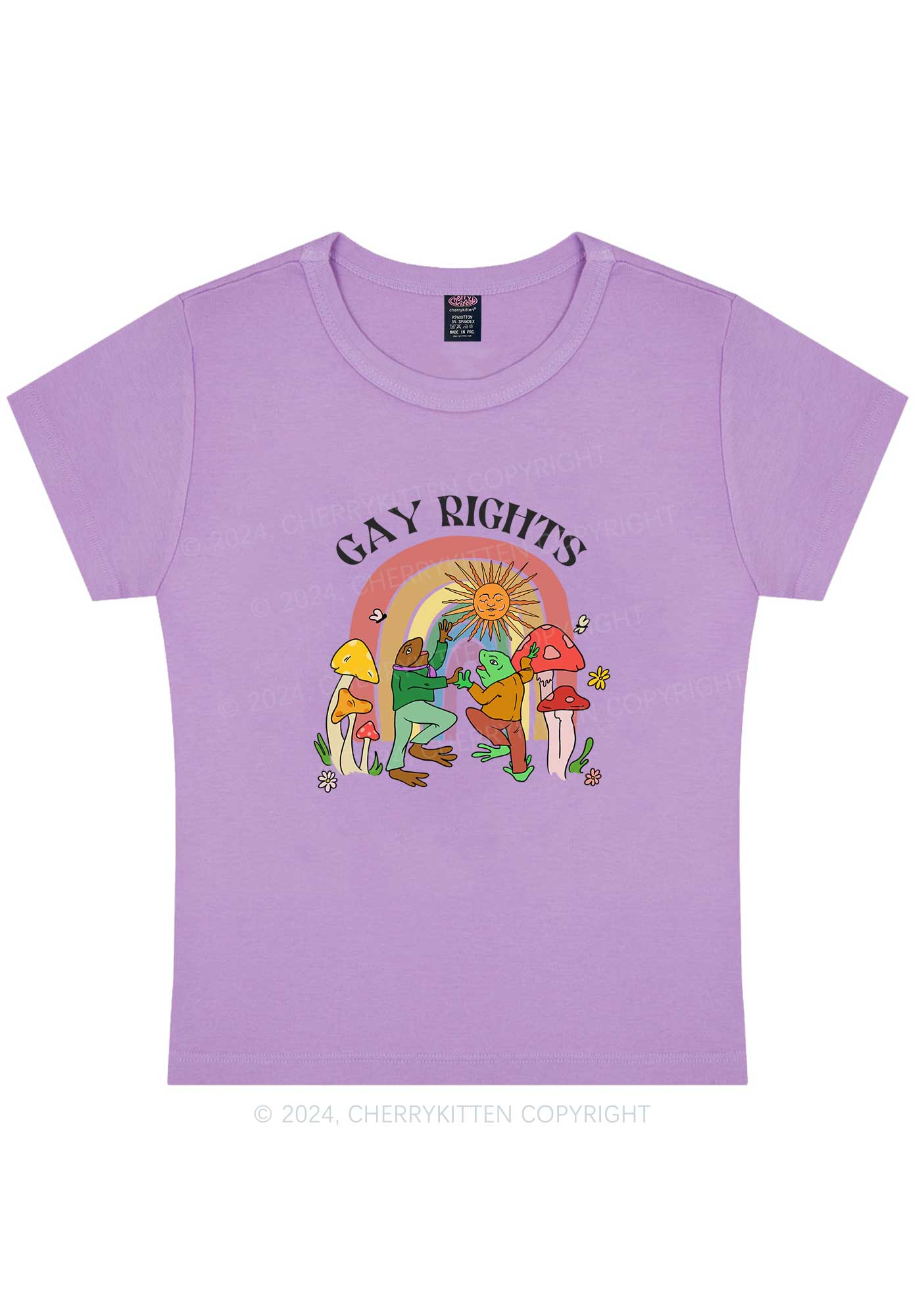 Gay Rights Y2K Baby Tee Cherrykitten - Image 7