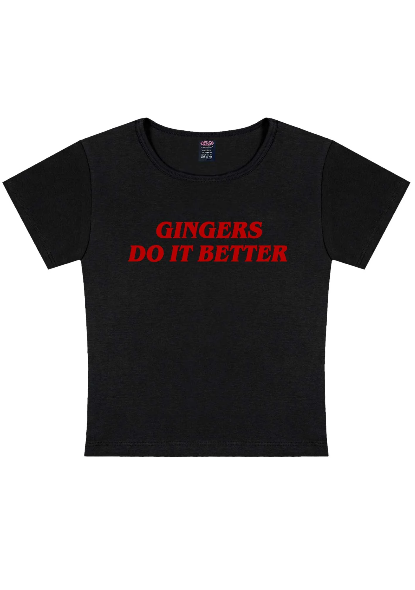Gingers Do It Better Y2K Baby Tee Cherrykitten - Image 4