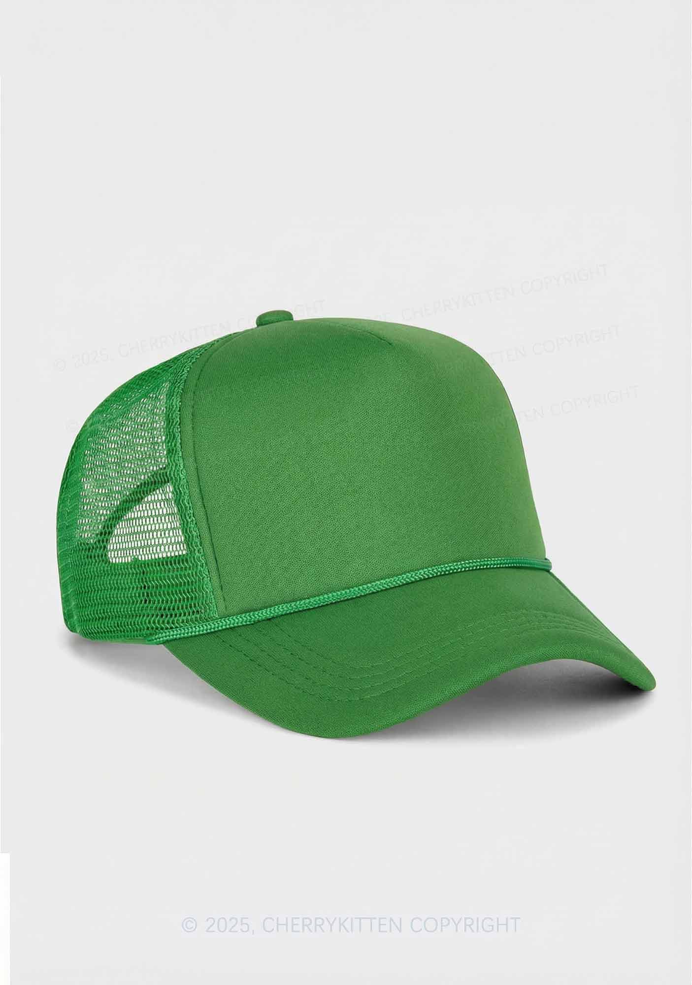 Glitter Four Leaf Clover St Patricks Y2K Trucker Hat Cherrykitten - Image 6