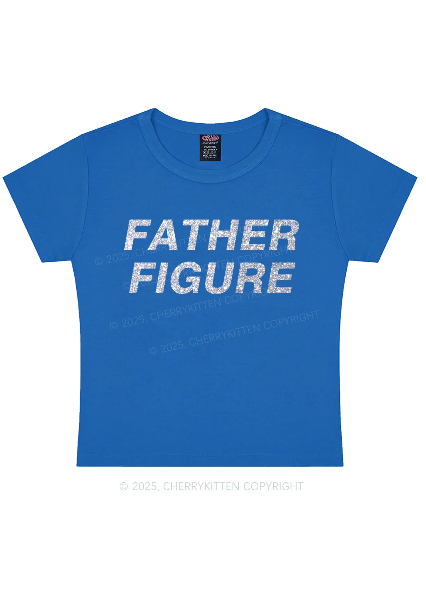 Glitter Father Figure Y2K Baby Tee Cherrykitten - Image 8
