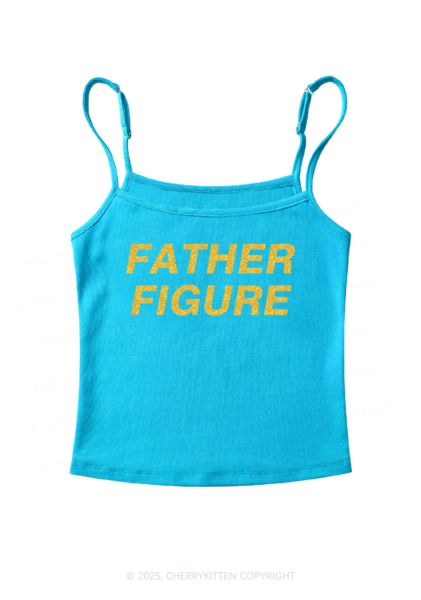 Glitter Father Figure Y2K Spaghetti Strap Cami Cherrykitten - Image 6