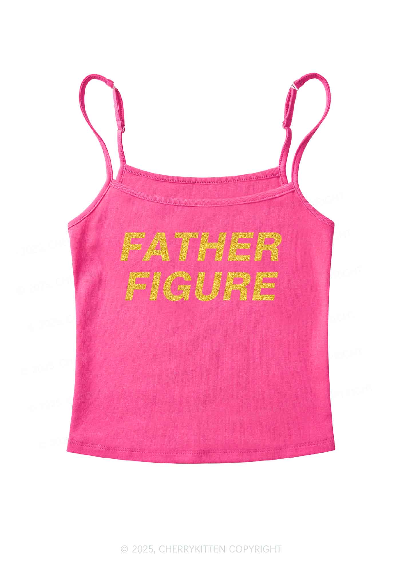 Glitter Father Figure Y2K Spaghetti Strap Cami Cherrykitten - Image 8