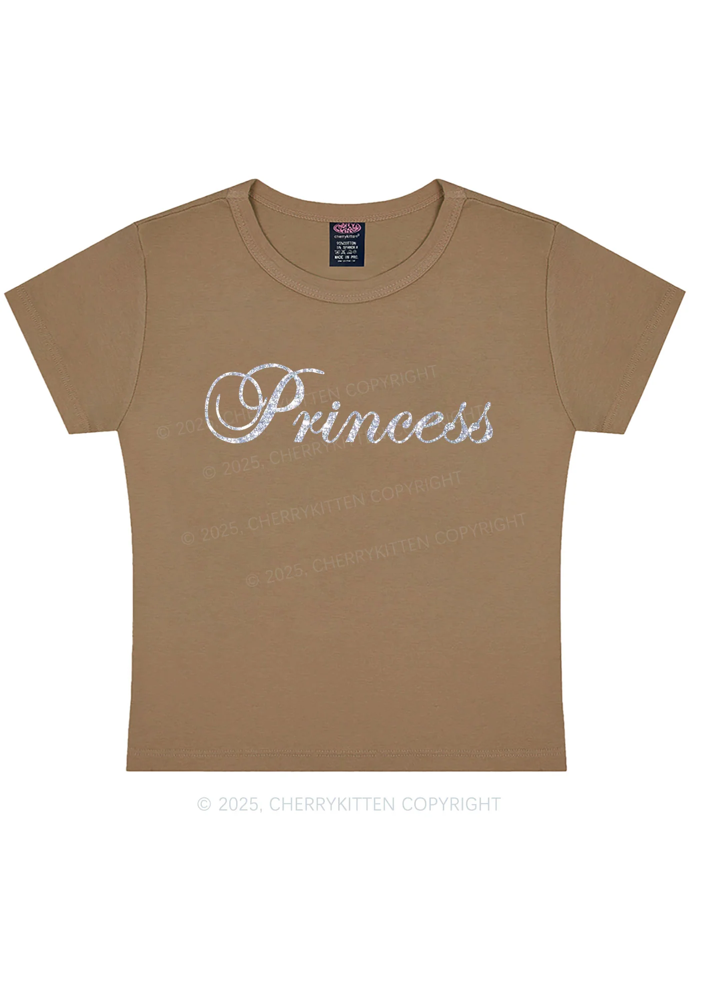 Glitter Princess Y2K Baby Tee Cherrykitten - Image 14