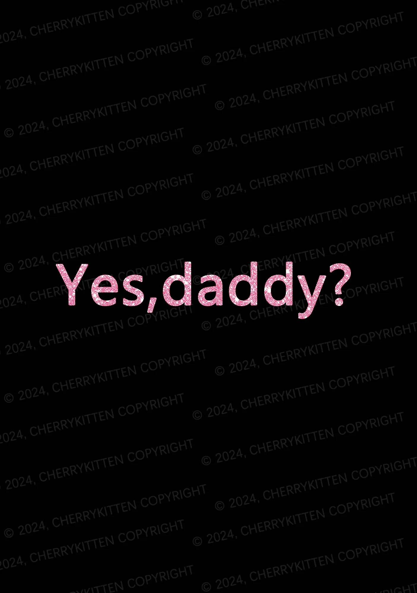 Glitter Yes Daddy Y2K Flat String Thong Cherrykitten - Image 2
