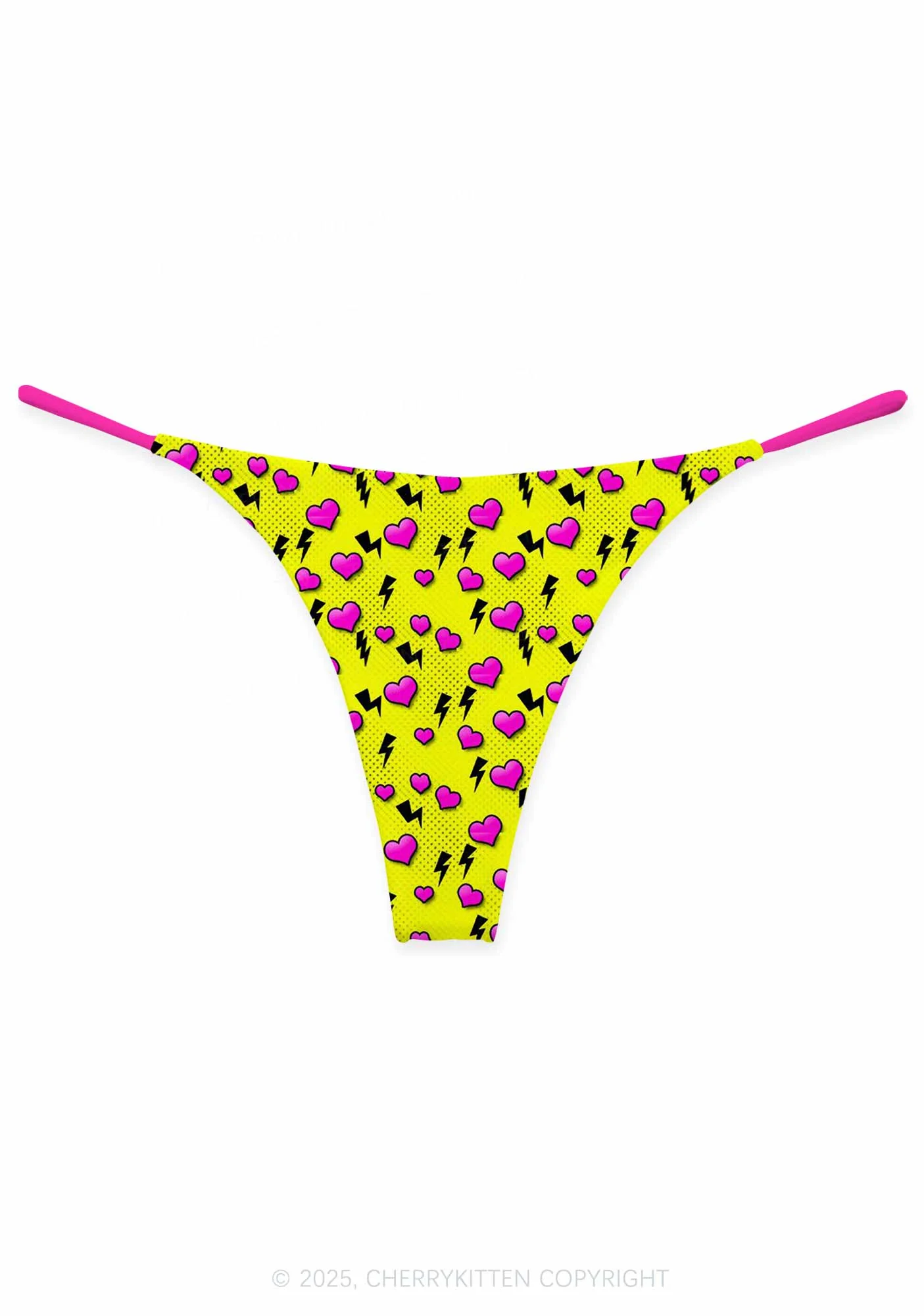 Heart Flash Valentine's Day Y2K Print Couples Boxer Thong Set Cherrykitten - Image 2