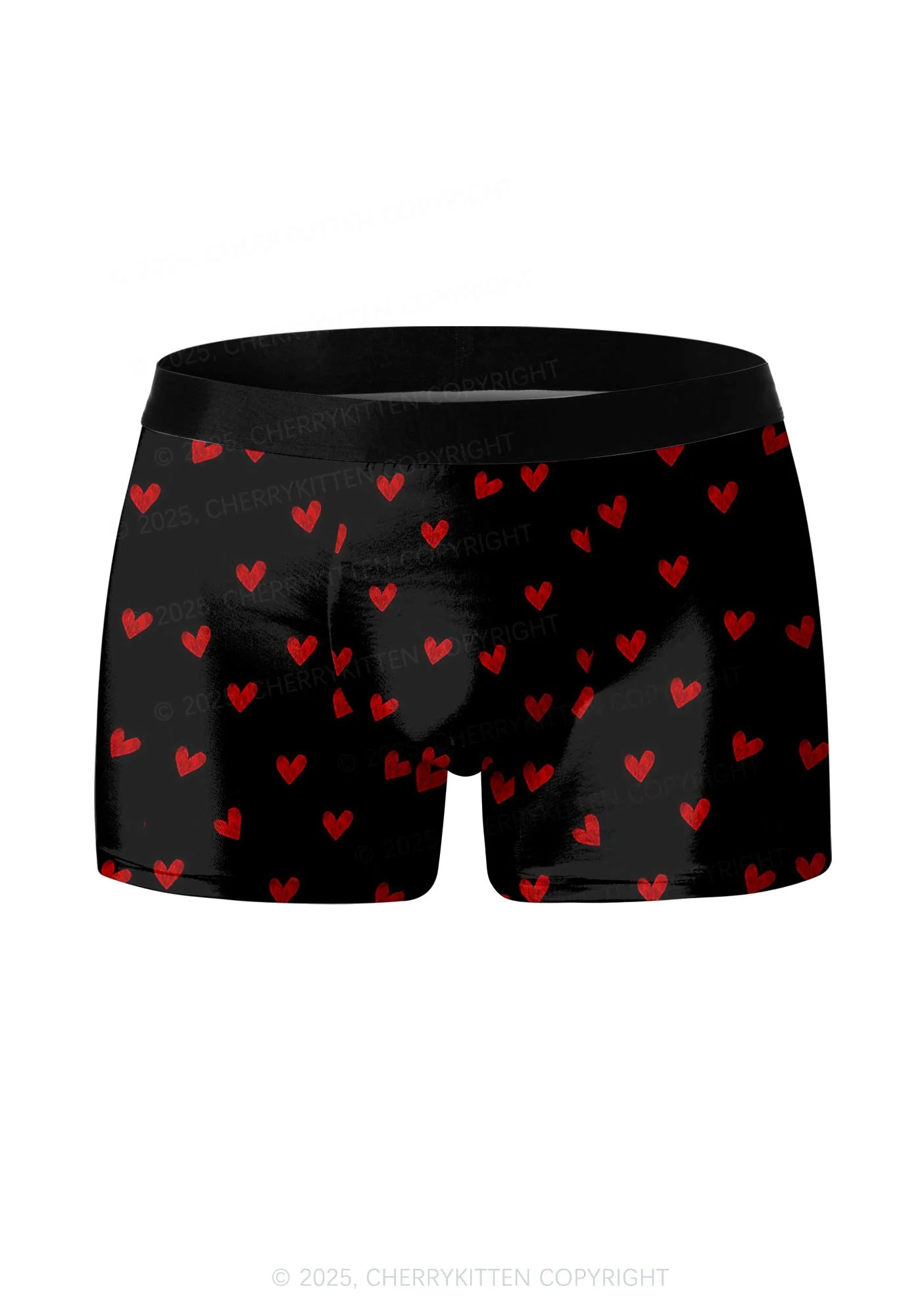 Hearts Fly Valentine's Day Y2K Print Couples Boxer Thong Set Cherrykitten - Image 4