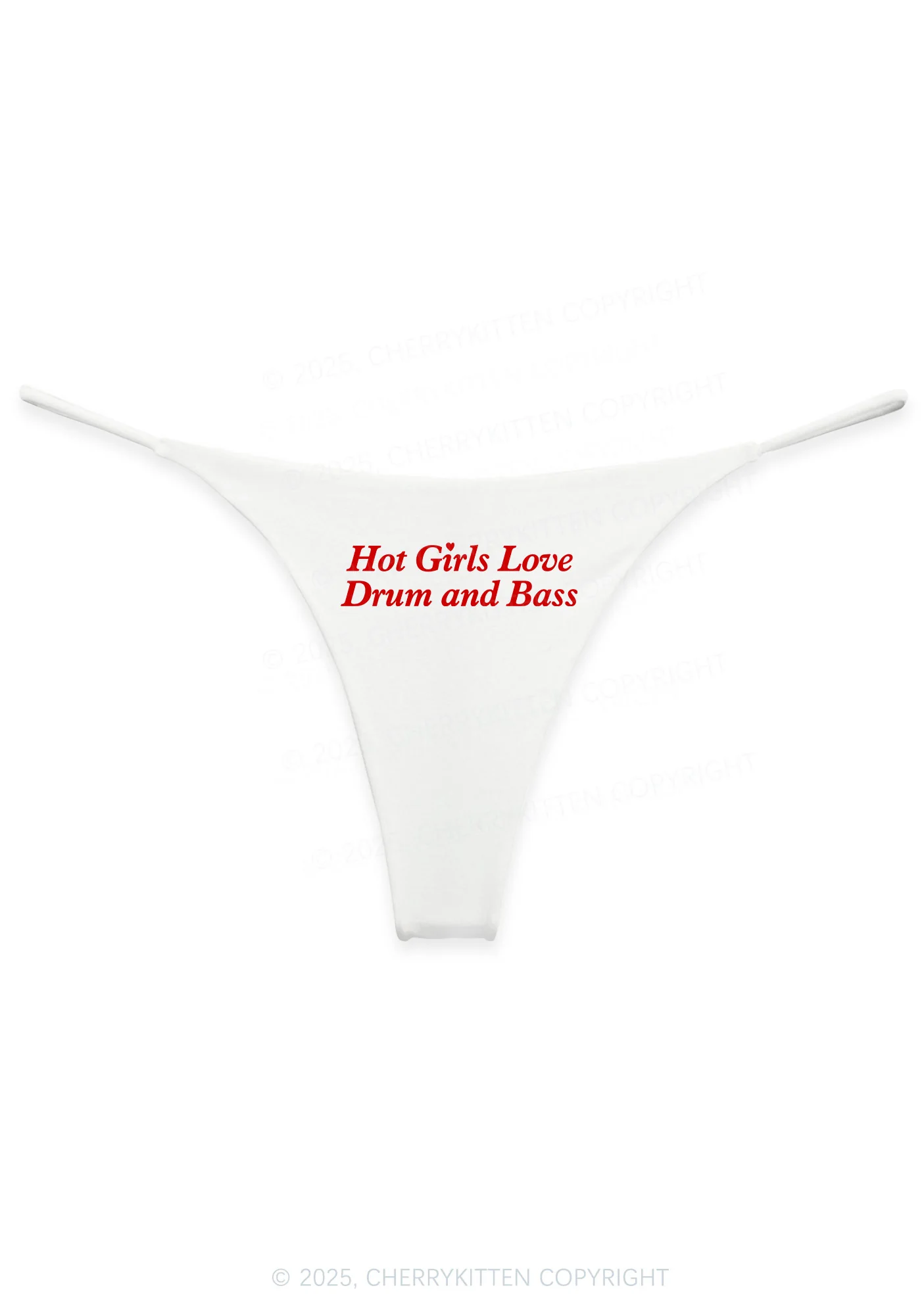 Hot Girls Love Drum And Bass Y2K Bikini String Thong Cherrykitten