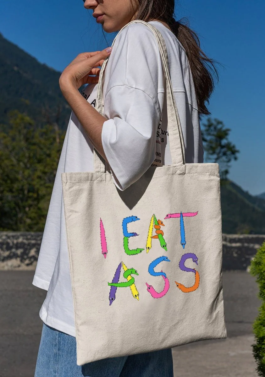 I Eat Canvas Tote Bag - Image 3