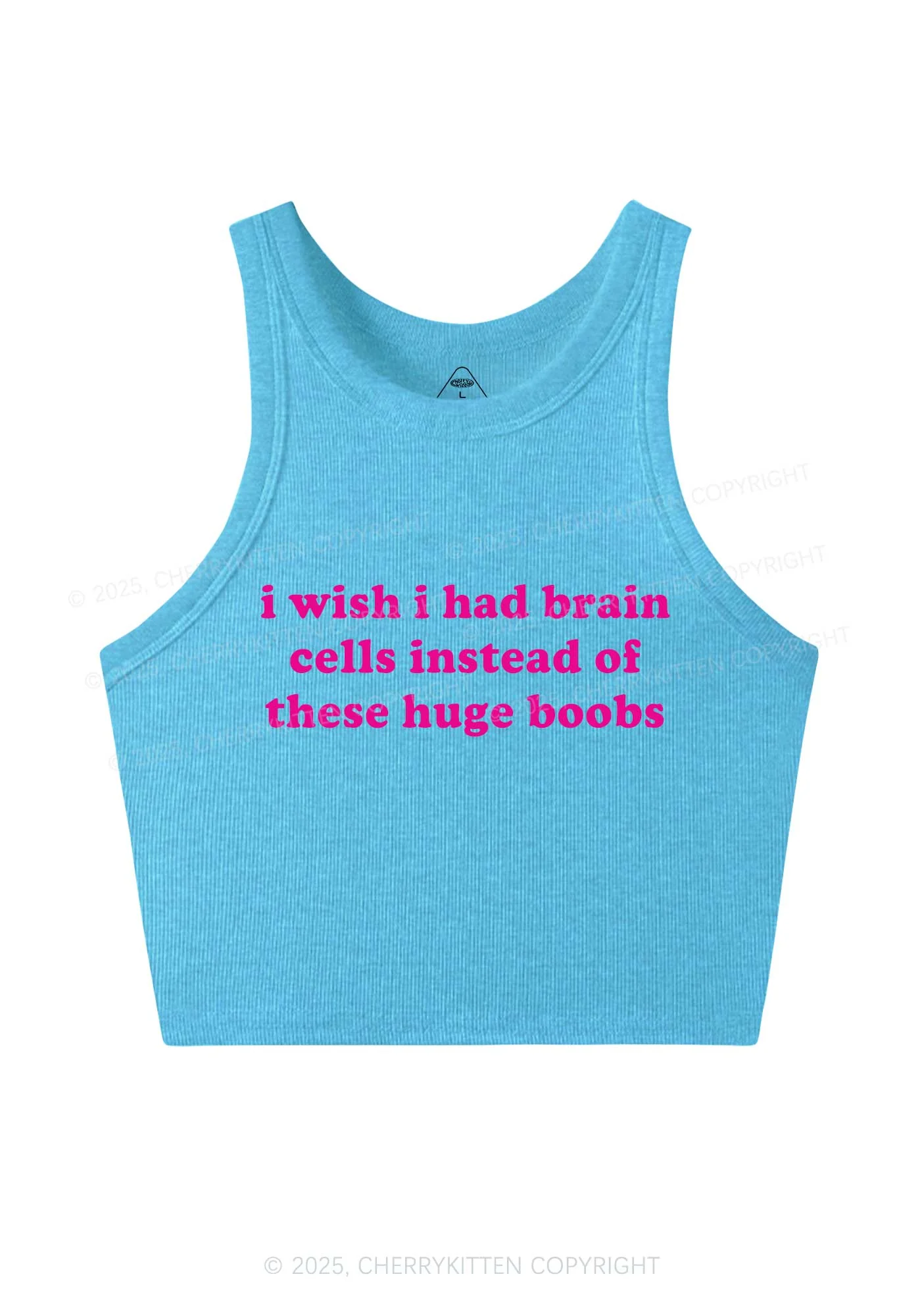 I Had Brain Cells Y2K Crop Tank Top Cherrykitten - Image 5