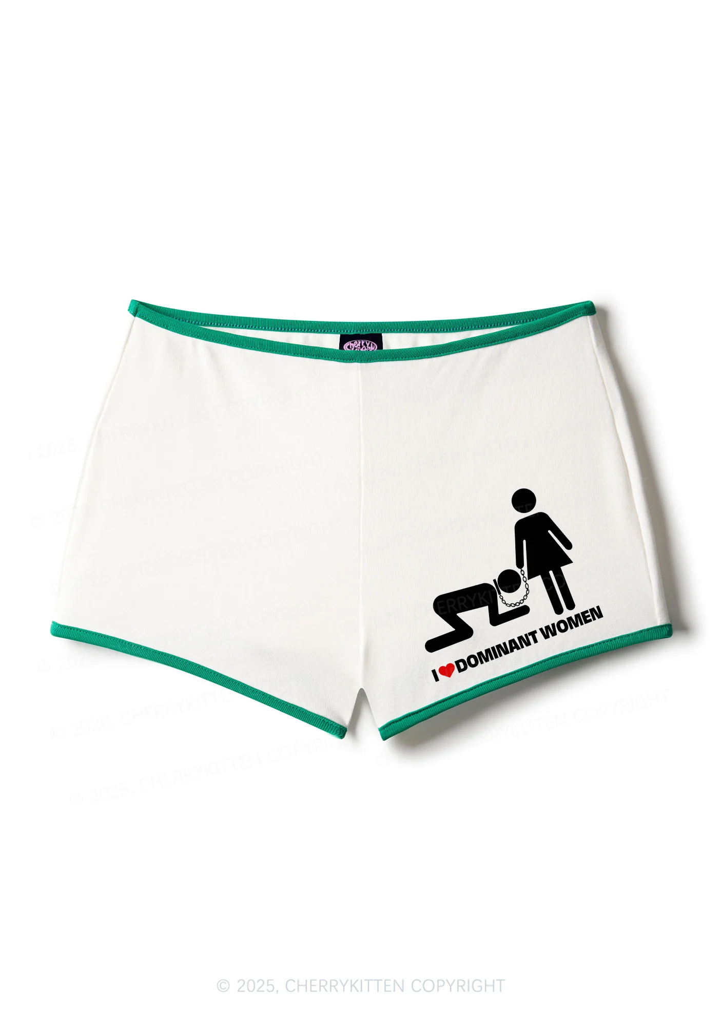 I Love D Women Y2K Booty Shorts Cherrykitten