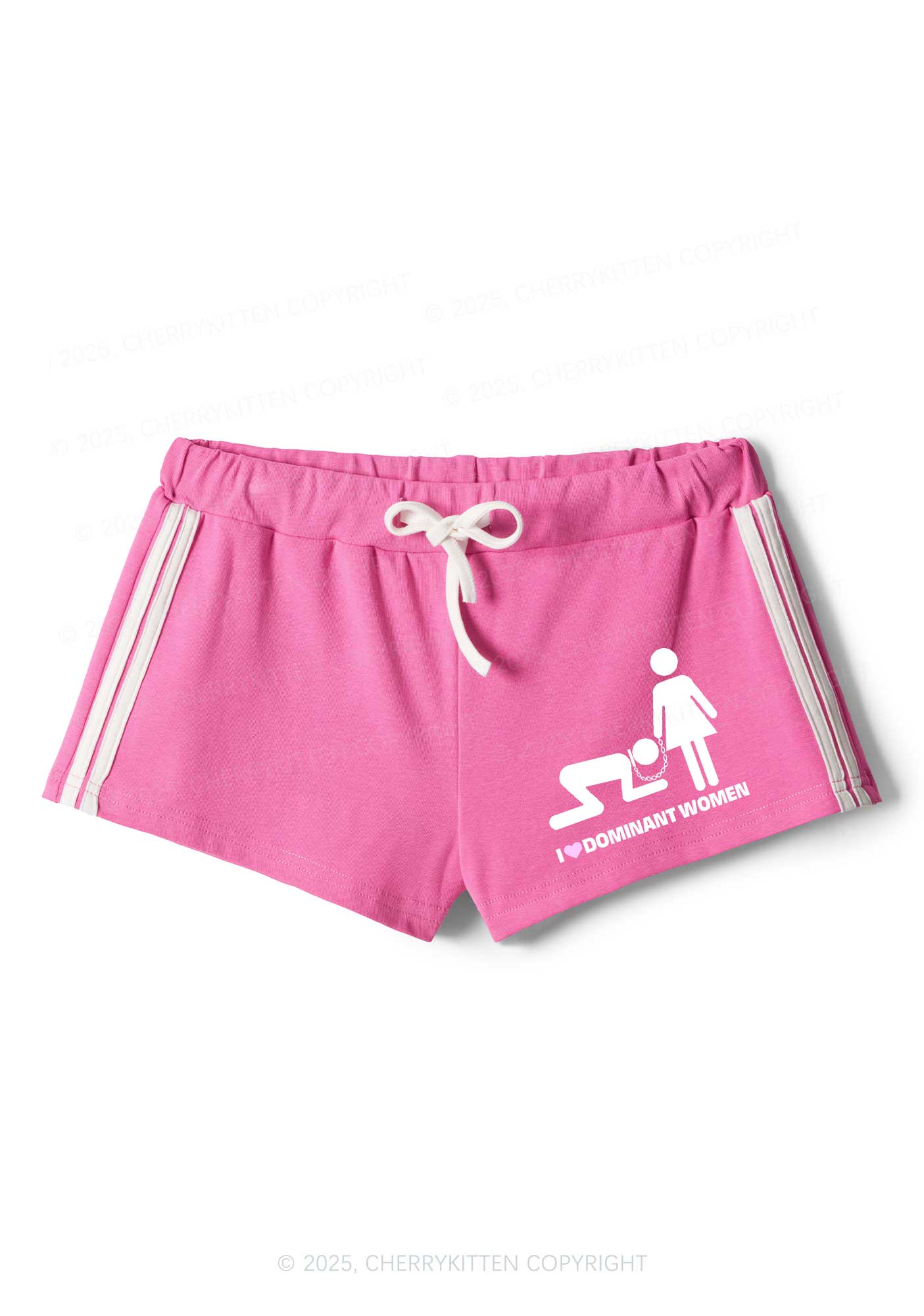 I Love D Women Y2K Drawstring Mini Shorts Cherrykitten - Image 4