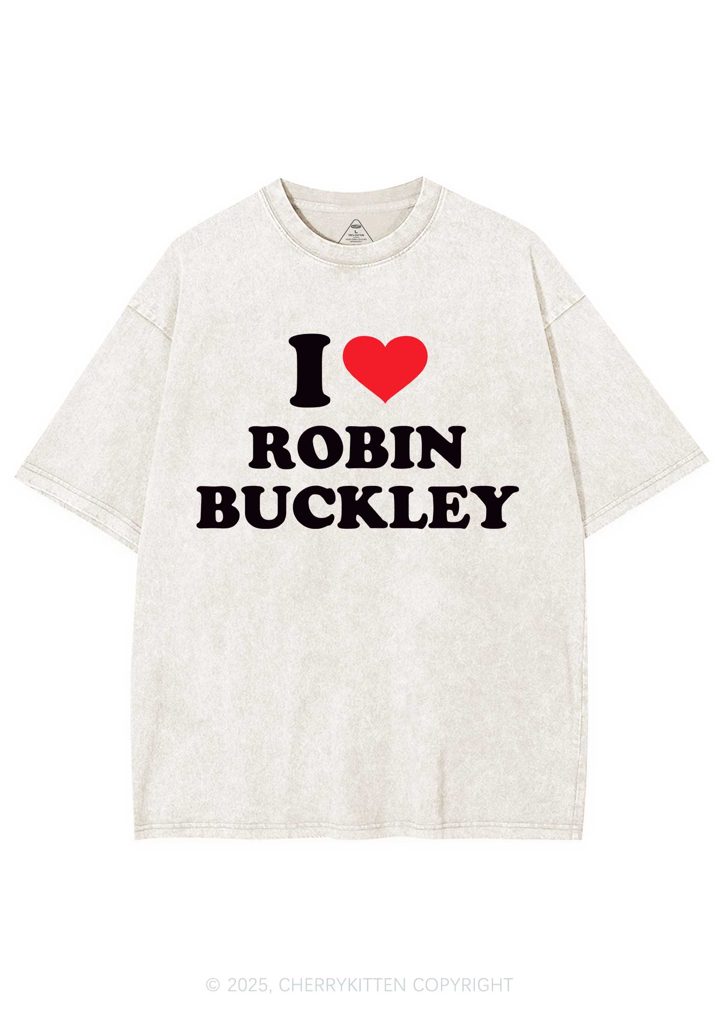 I Love RB Pride Y2K Shirts Washed Tee Cherrykitten - Image 3