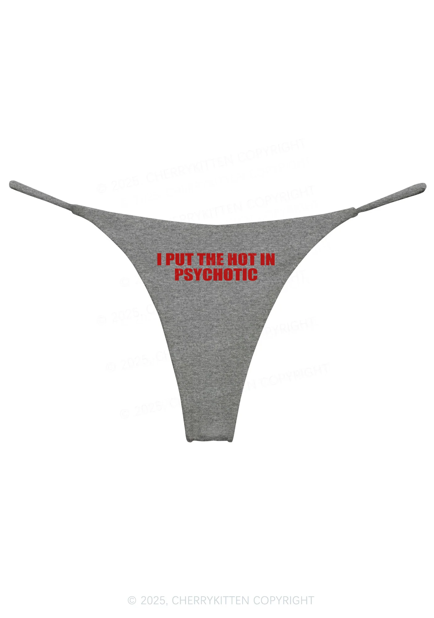 I Put The Hot In Psychotic Y2K Bikini String Thong Cherrykitten - Image 10