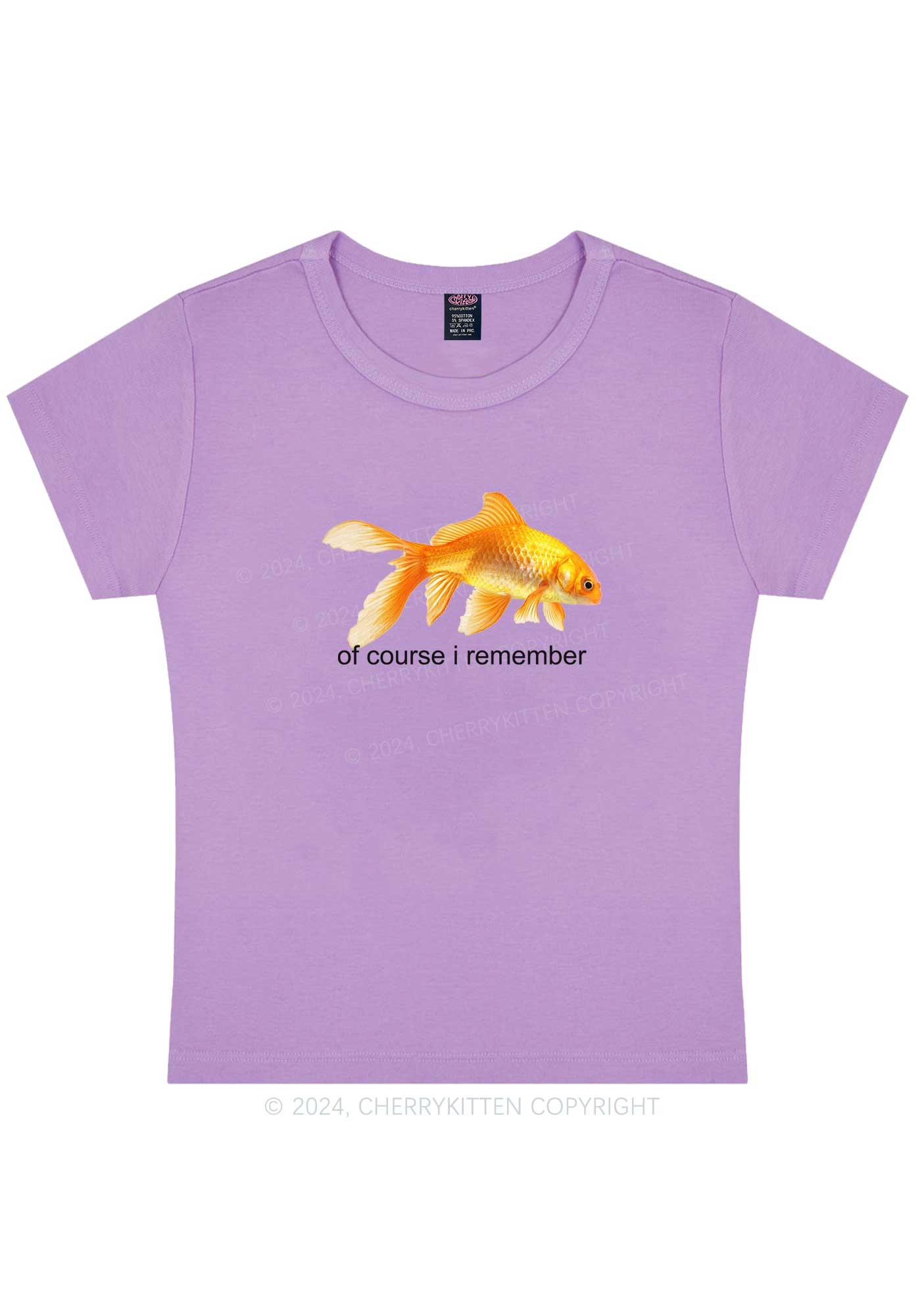 I Remember Goldfish Y2K Baby Tee Cherrykitten - Image 6
