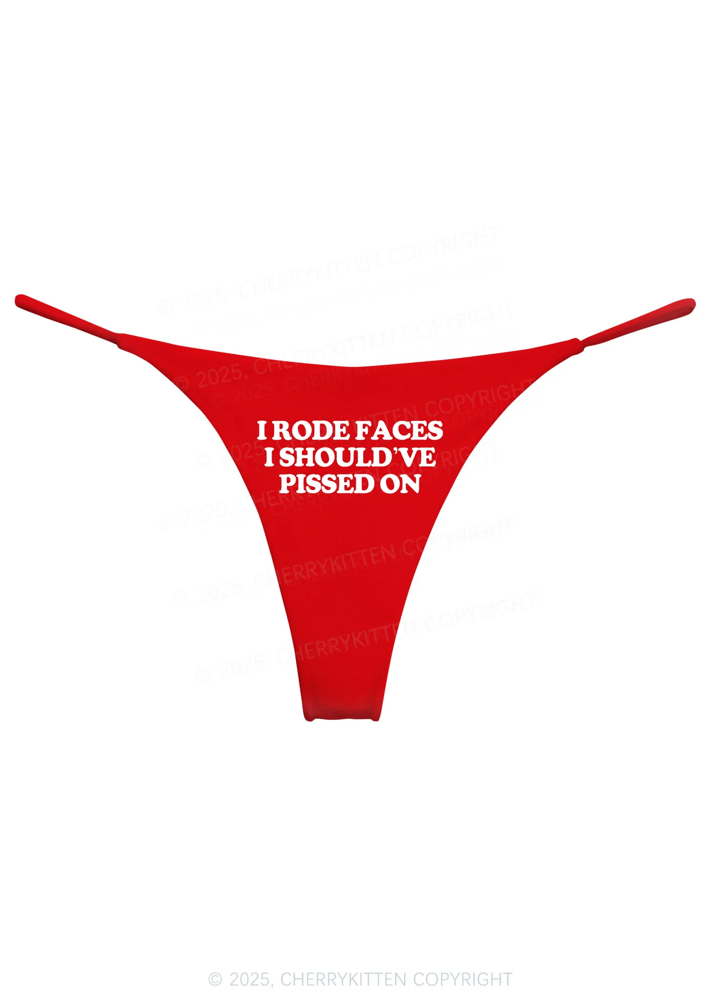 I Rode Faces Y2K Bikini String Thong Cherrykitten - Image 6
