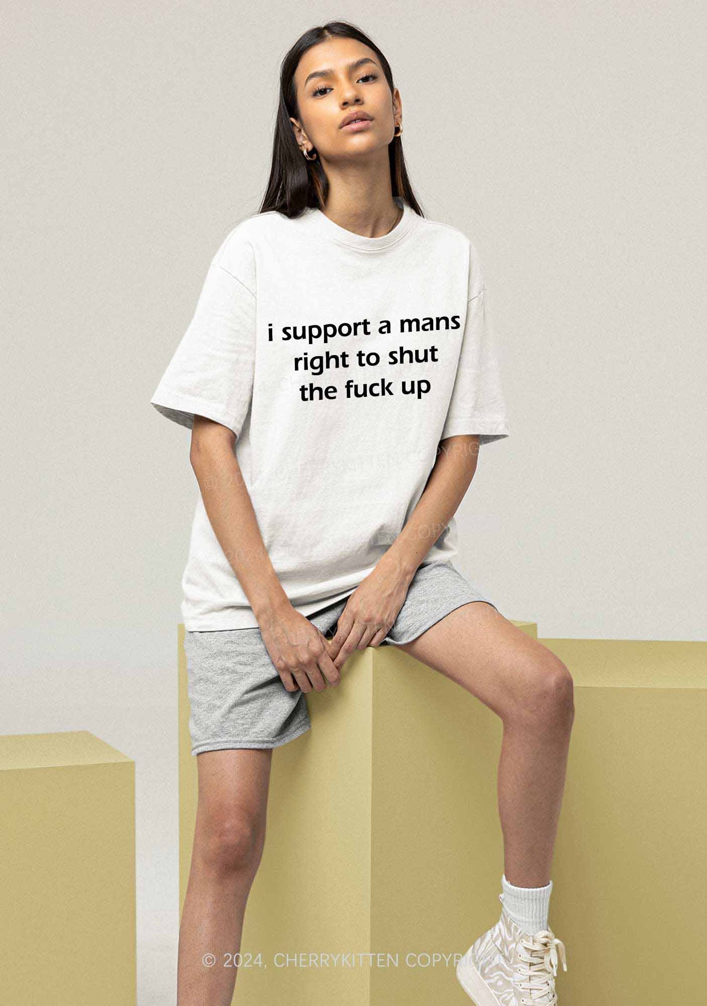 I Support A Mans Right Y2K Chunky Shirt Cherrykitten - Image 2