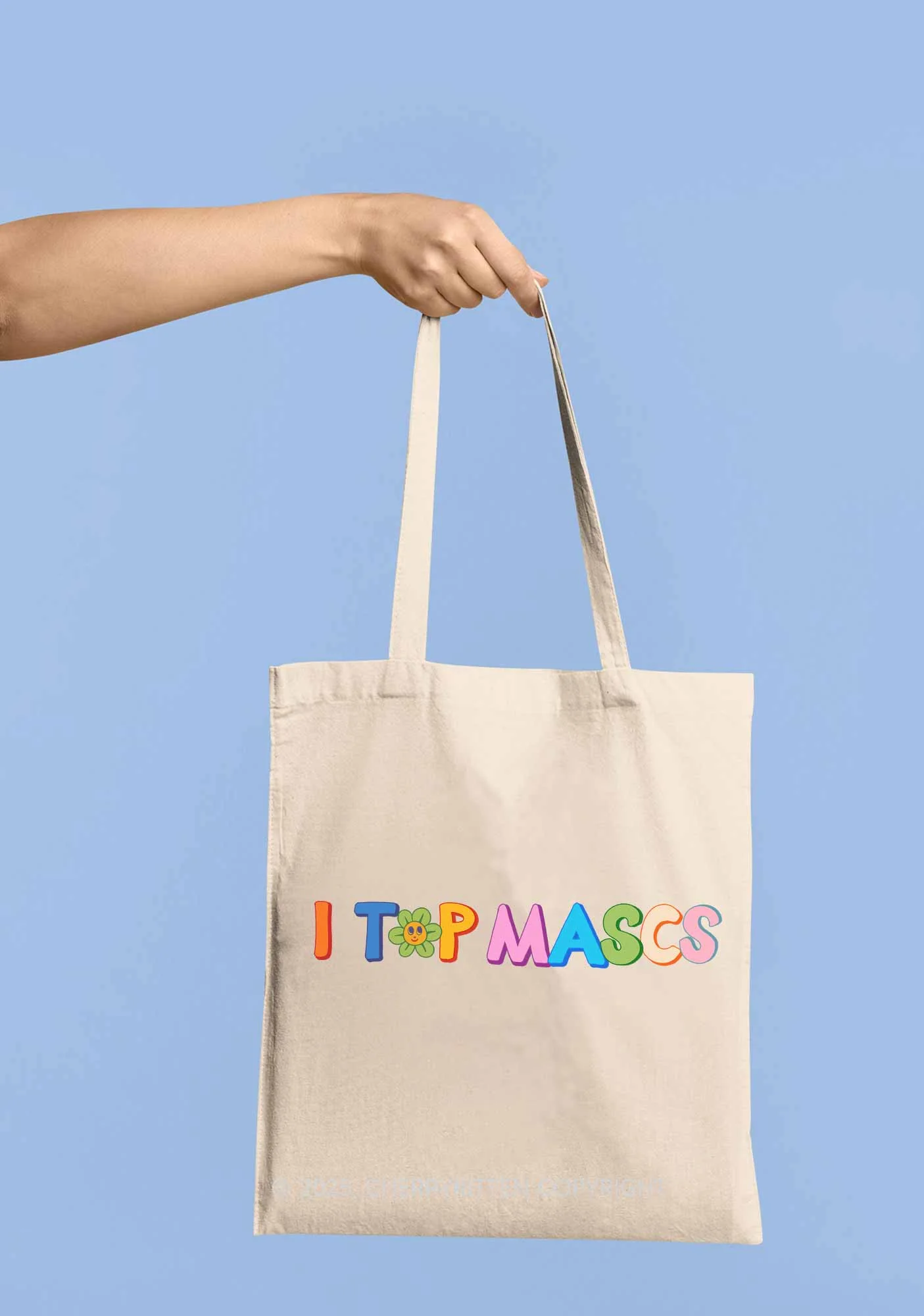 I Top Mascs Pride Y2K Canvas Tote Bag Cherrykitten - Image 2