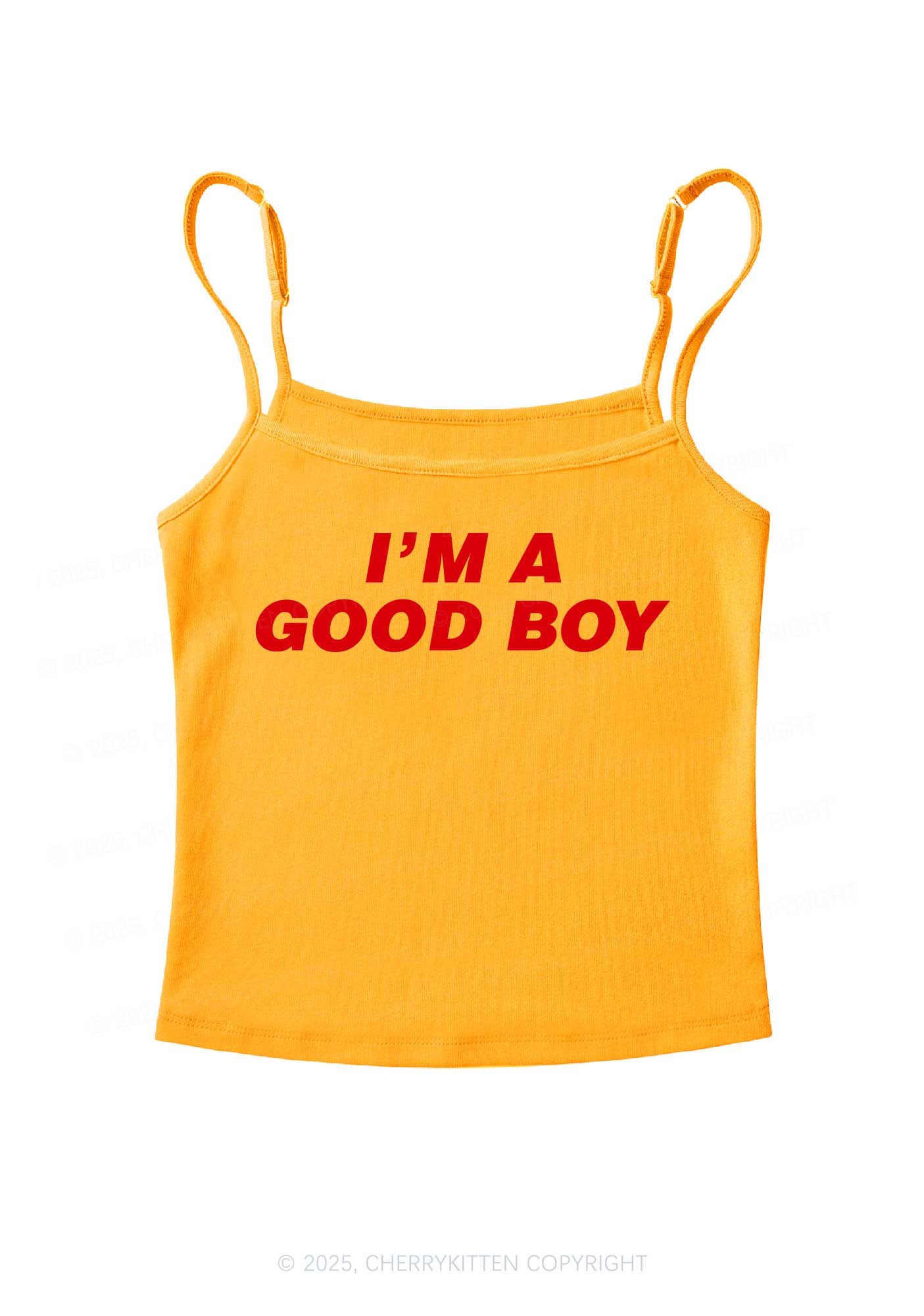 Im A Good Boy Y2K Spaghetti Strap Cami Cherrykitten - Image 5