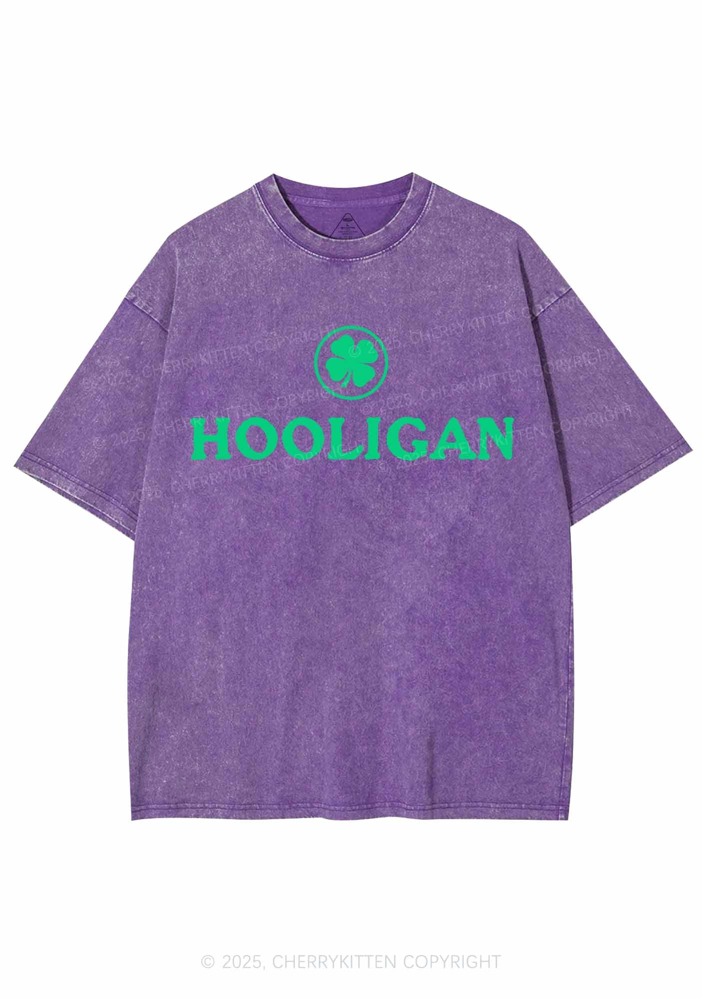 Irish Hooligan St Patricks Y2K Washed Tee Cherrykitten - Image 7