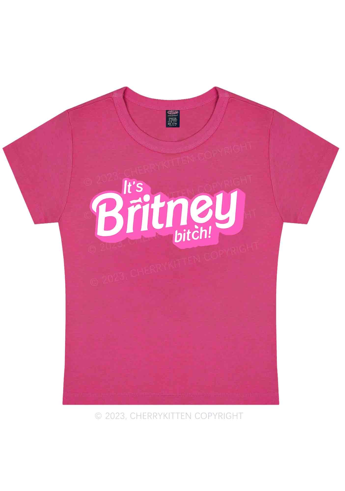 It's Britney Bixch Y2K Baby Tee Cherrykitten - Image 8