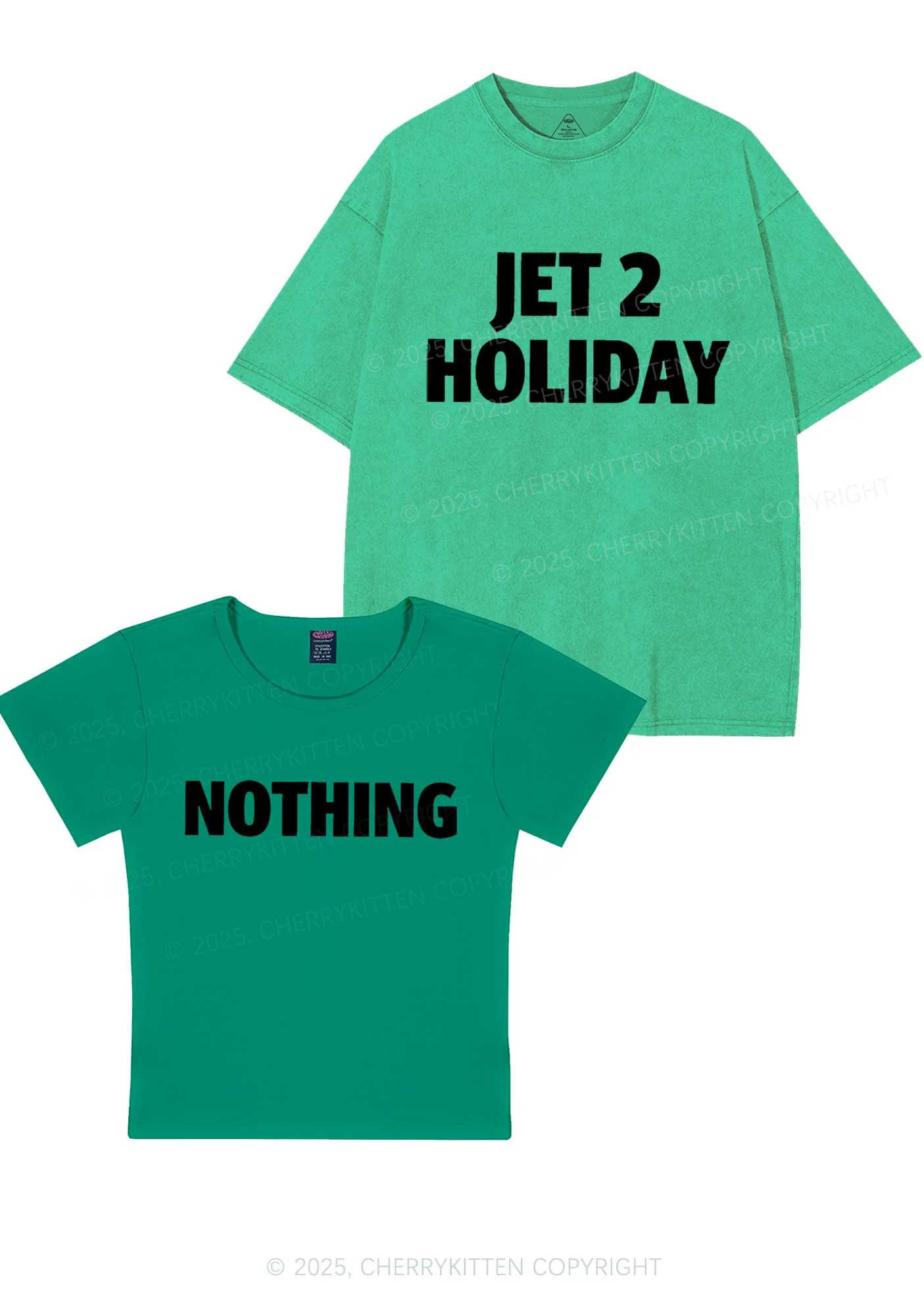 Jet Holiday Nothing Y2K Valentine's Day Couple Shirt Cherrykitten - Image 13