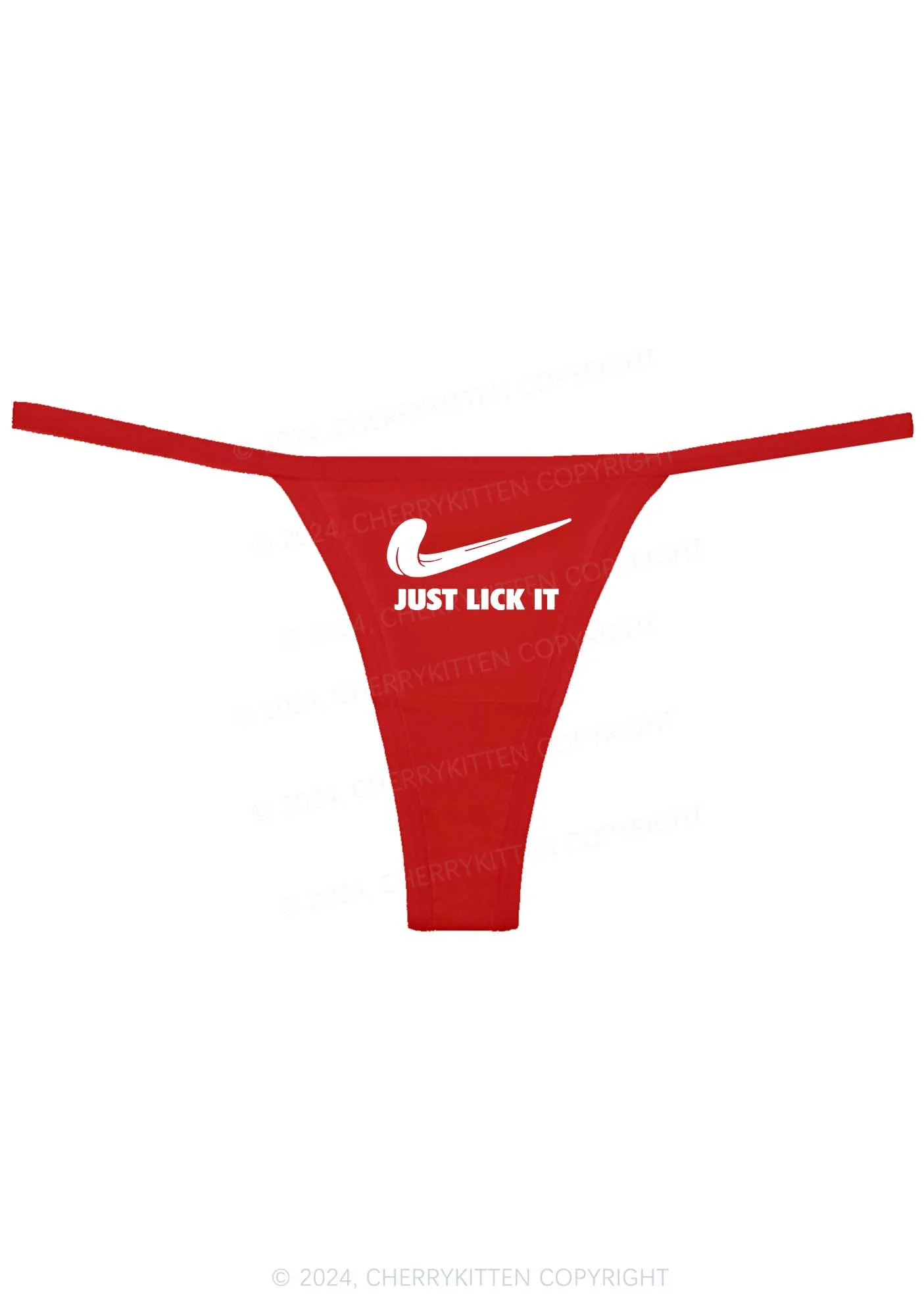 Just Lick It Y2K Flat String Thong Cherrykitten - Image 5