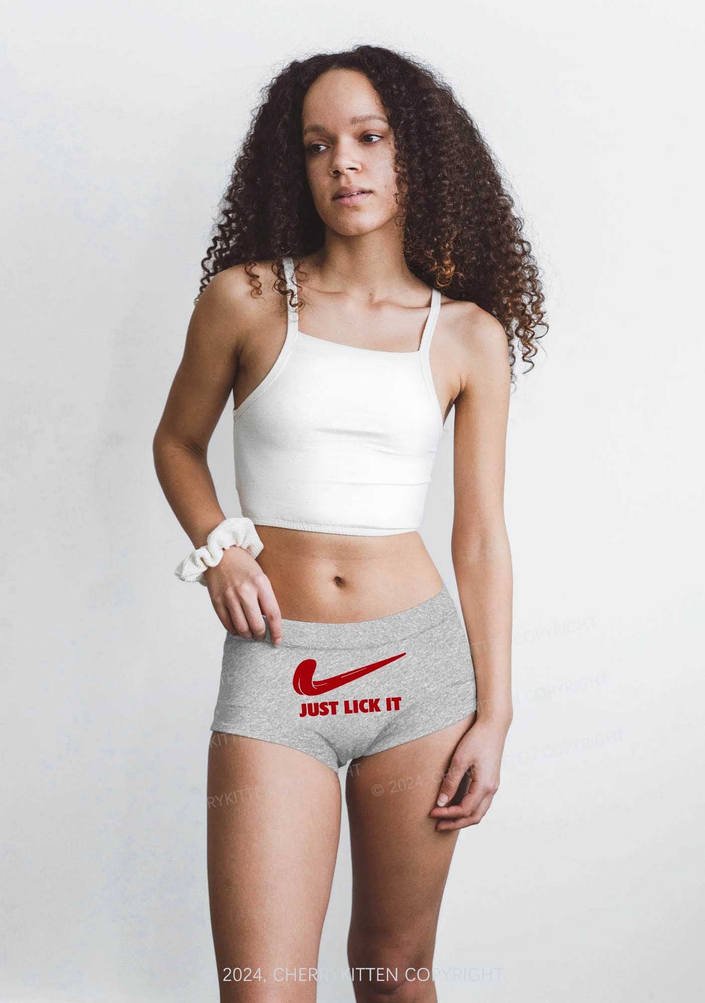 Just Lick It Y2K Mid Rise Waist Boyshort Cherrykitten - Image 3