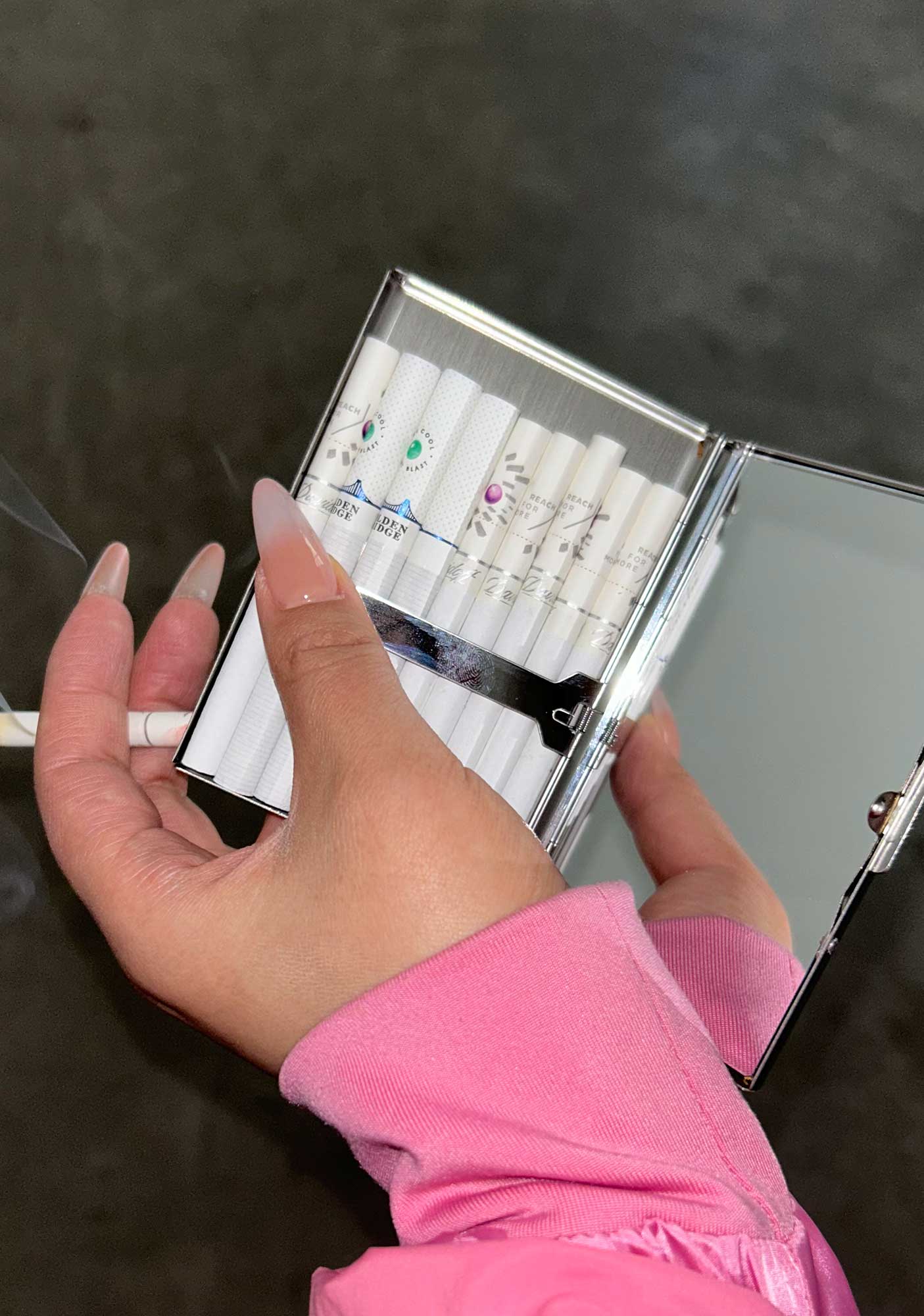 Im High Y2K Mirror Cigarette Case Cherrykitten - Image 2