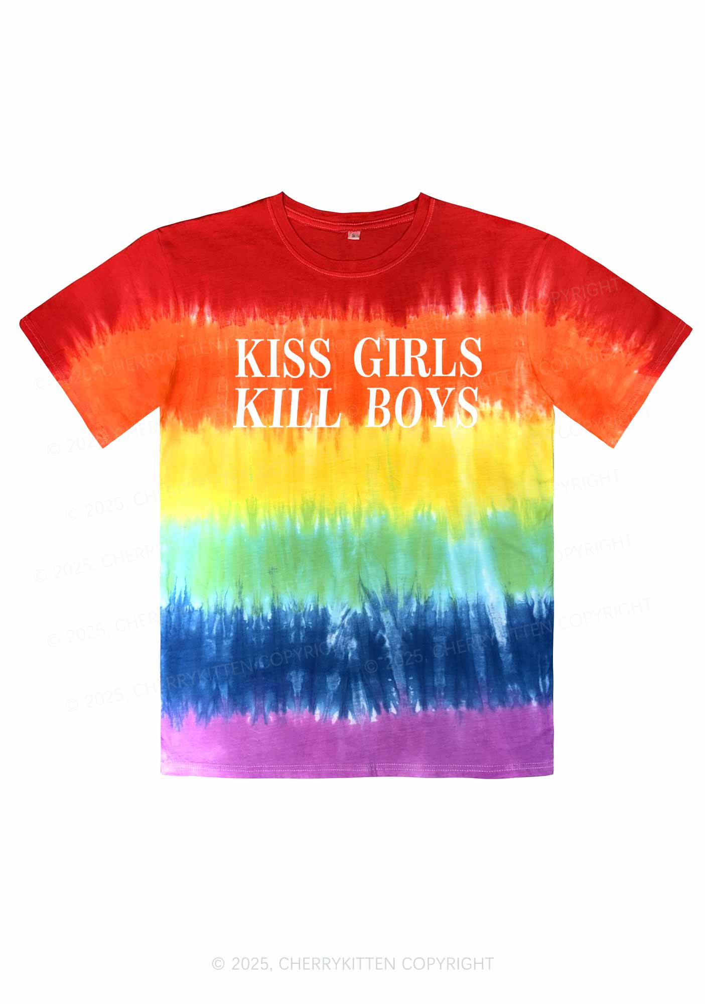 Kiss Girls Y2K Tie Dye Shirts Cherrykitten