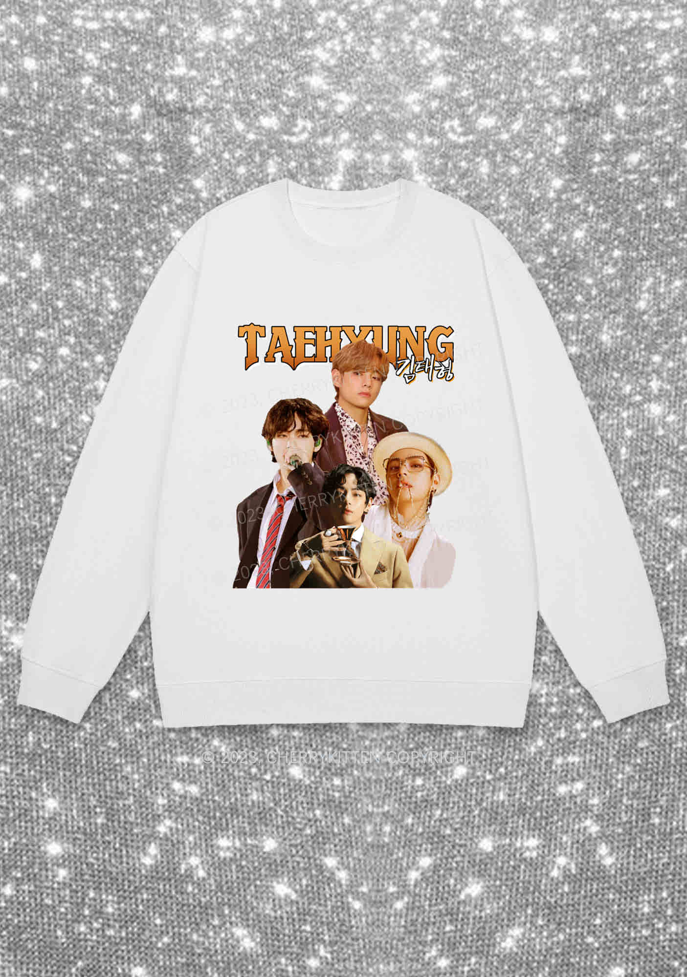 Korean Singer Taehyung Kpop Y2K Sweatshirt Cherrykitten - Image 4