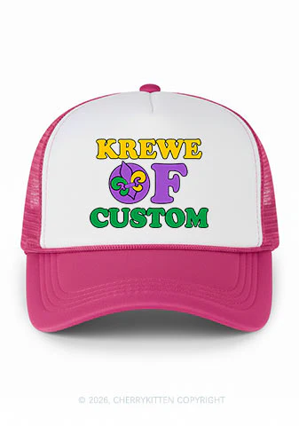 Krewe Of Custom Y2K Colorblock Trucker Hat Cherrykitten