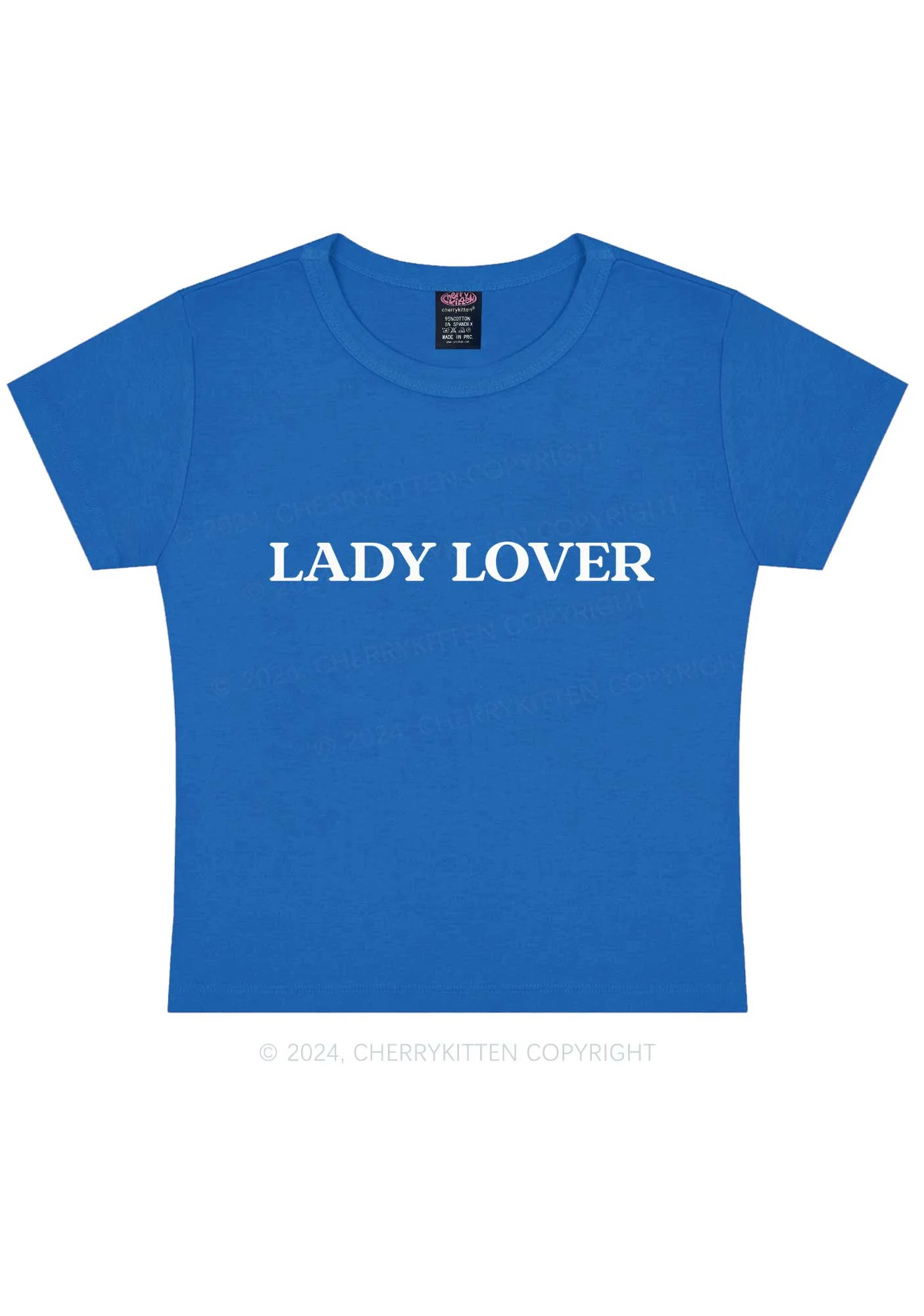 Lady Lover Y2K Baby Tee Cherrykitten - Image 9