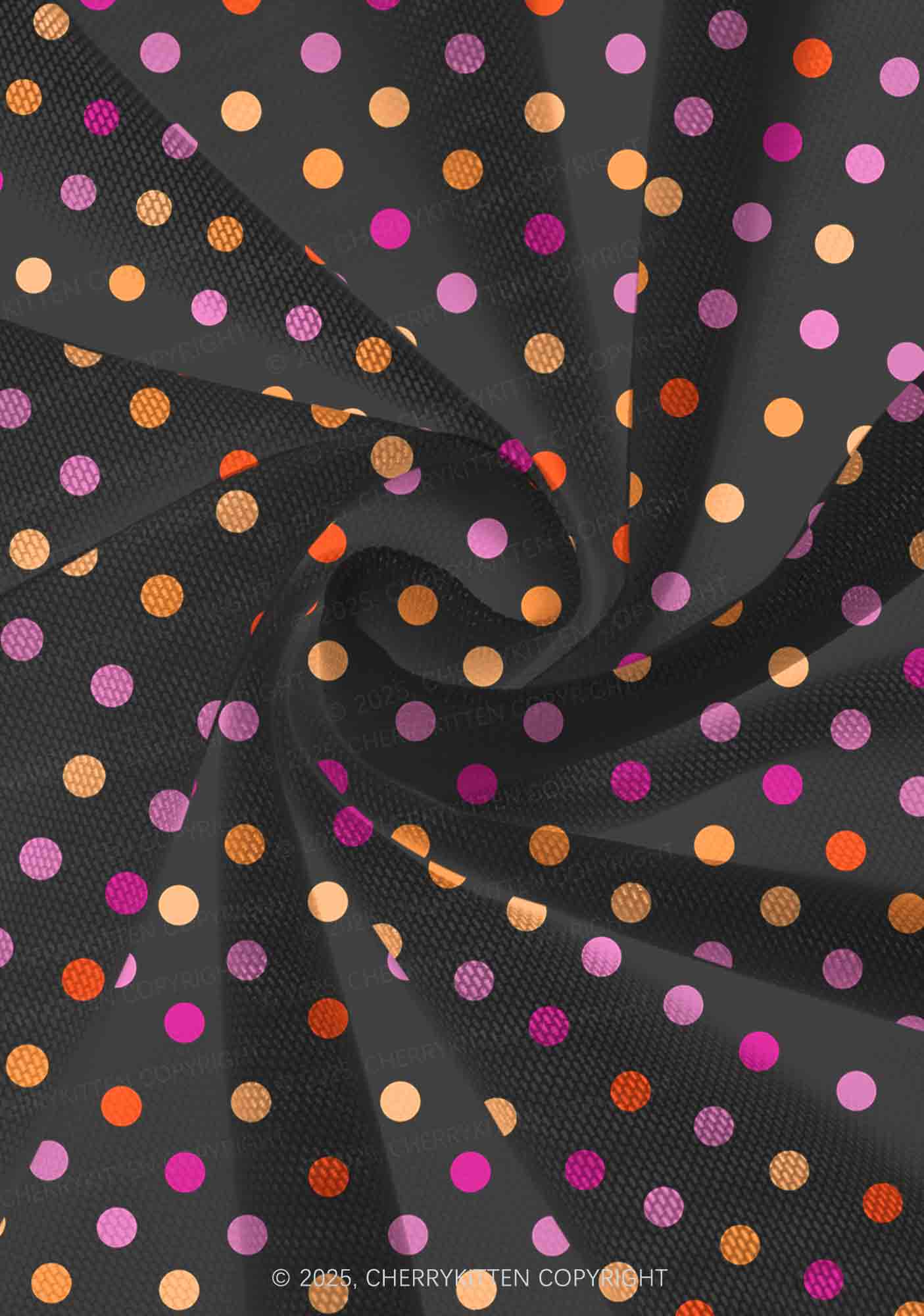 Lesbian Dots Pride Y2K Print Mini Layered Skirt Cherrykitten - Image 4