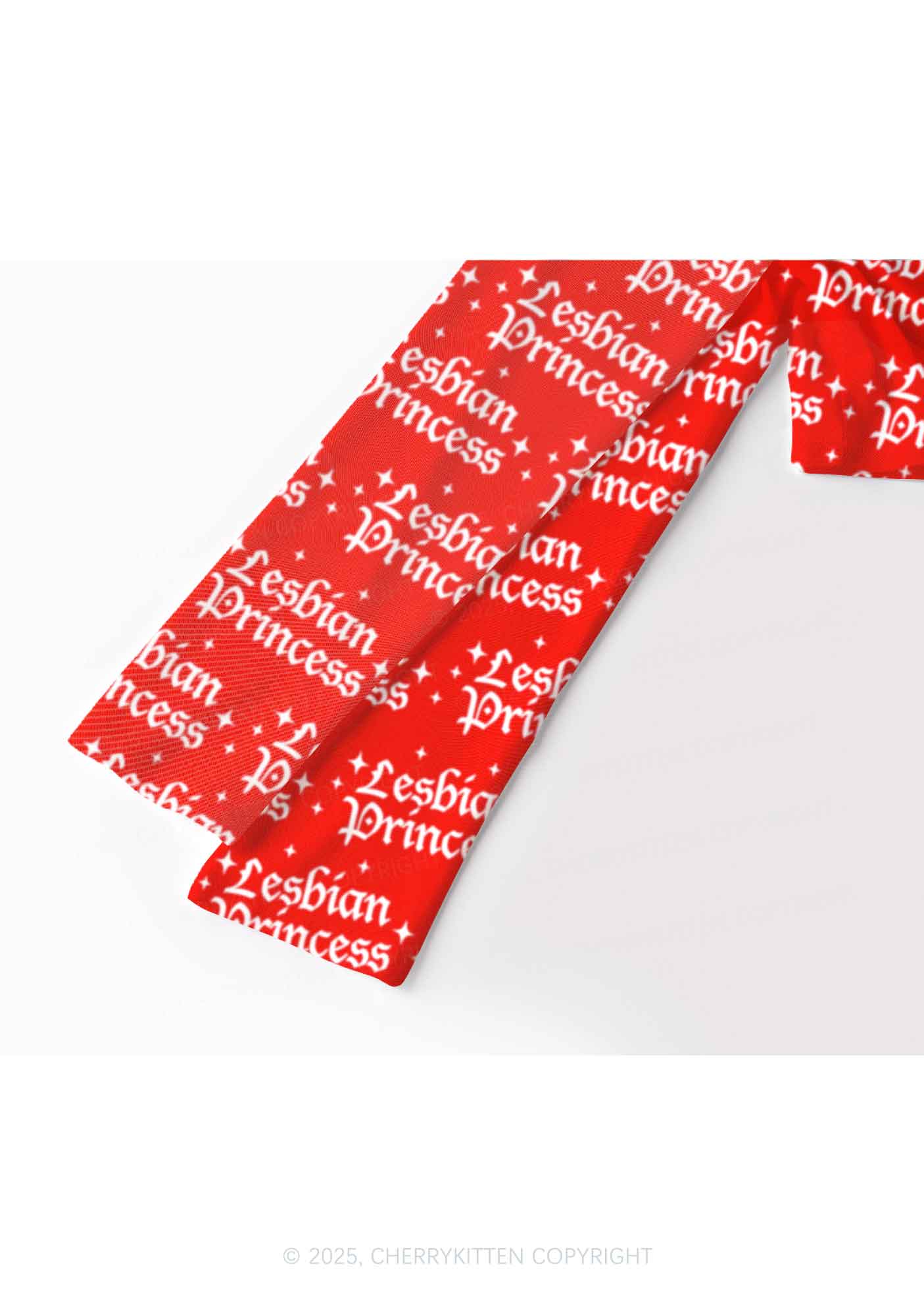 Lesbian Princess Pride Y2K Mesh Long Sleeve Crop Top Cherrykitten - Image 3