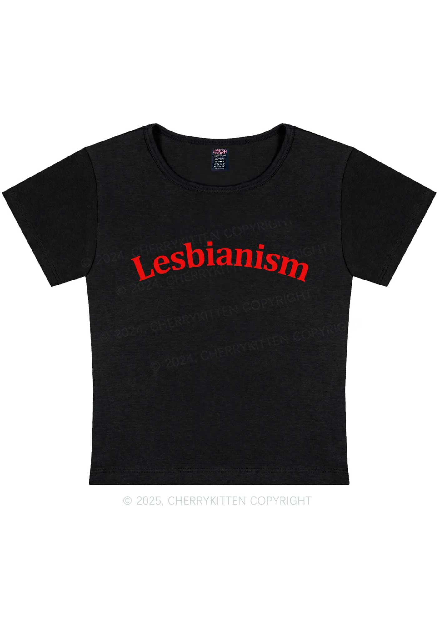 Lesbianism Y2K Baby Tee Cherrykitten