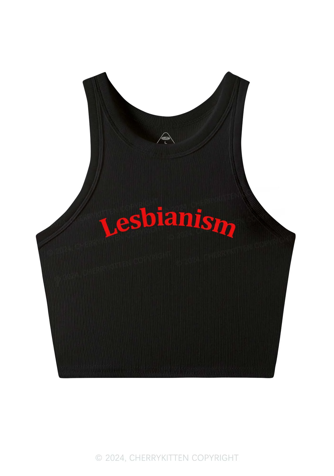 Lesbianism Y2K Crop Tank Top Cherrykitten - Image 3
