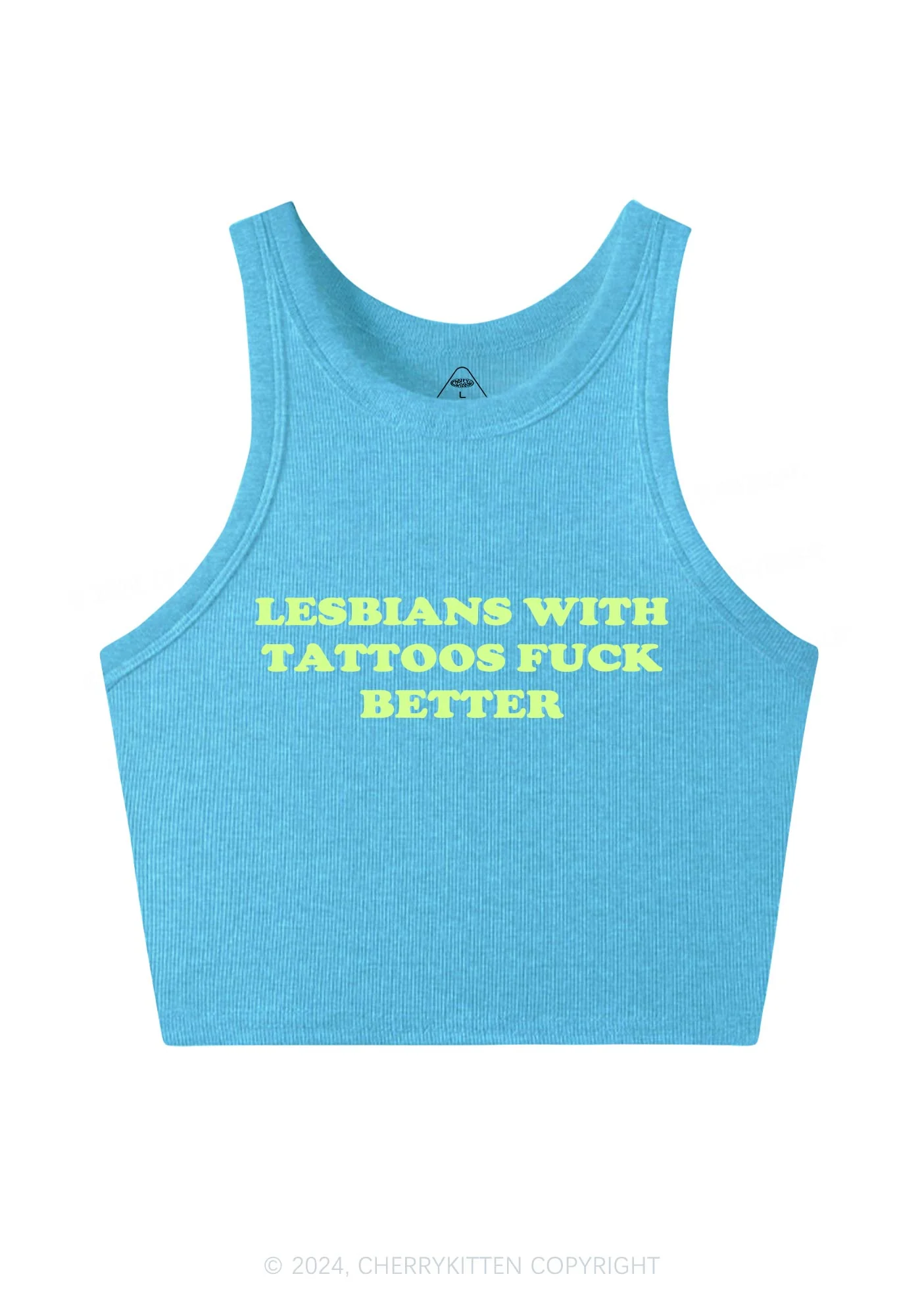 Lesbians With Tattoos Y2K Crop Tank Top Cherrykitten - Image 5