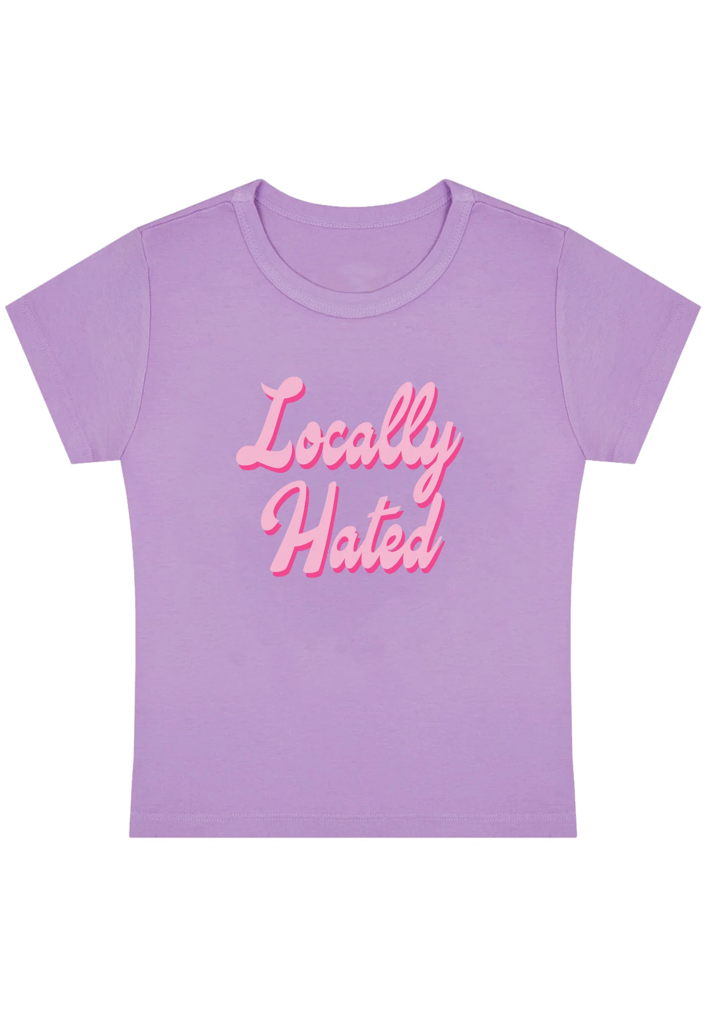 Locally Hated Y2K Baby Tee - Image 3