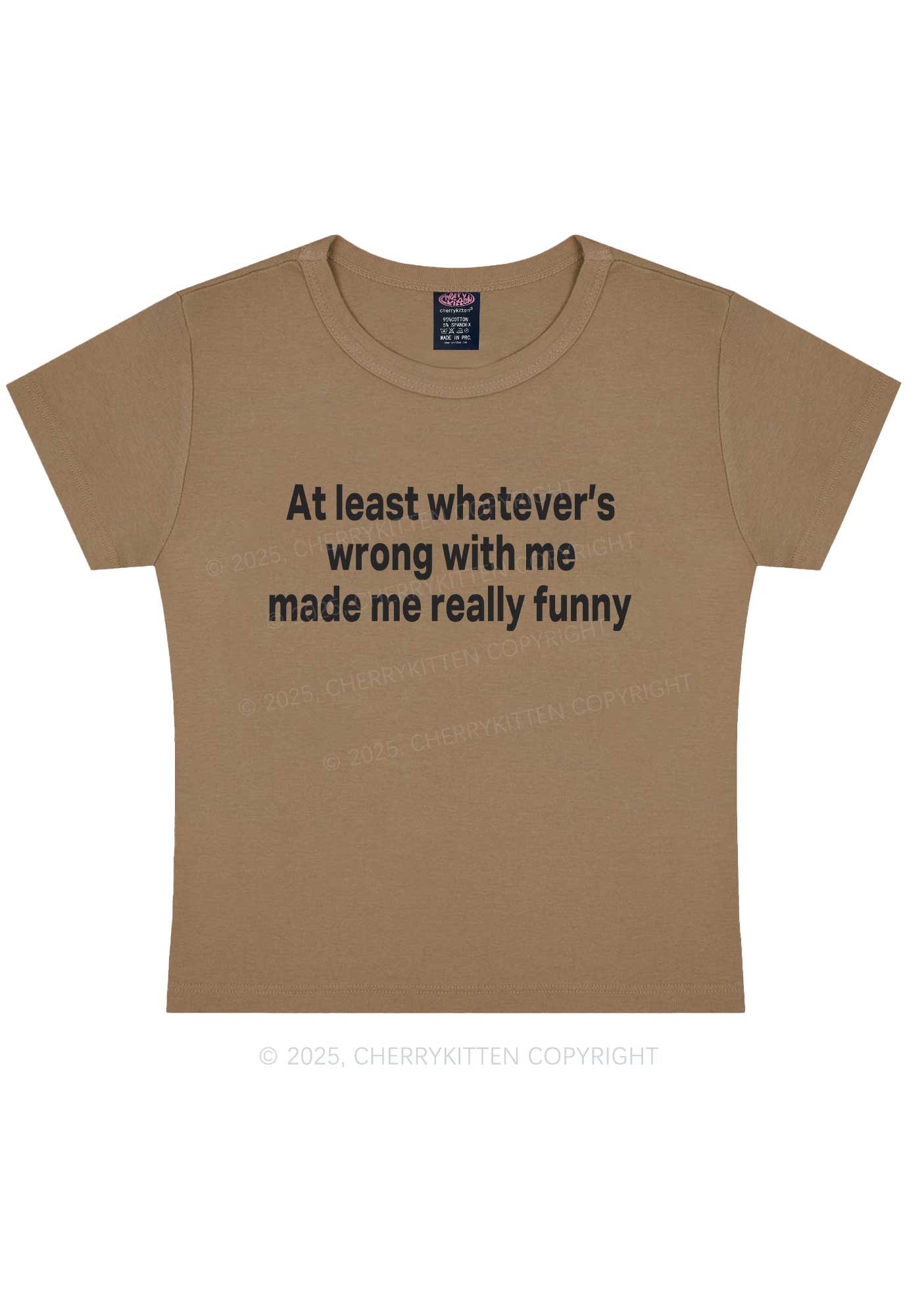 Made Me Really Funny Y2K Baby Tee Cherrykitten - Image 10