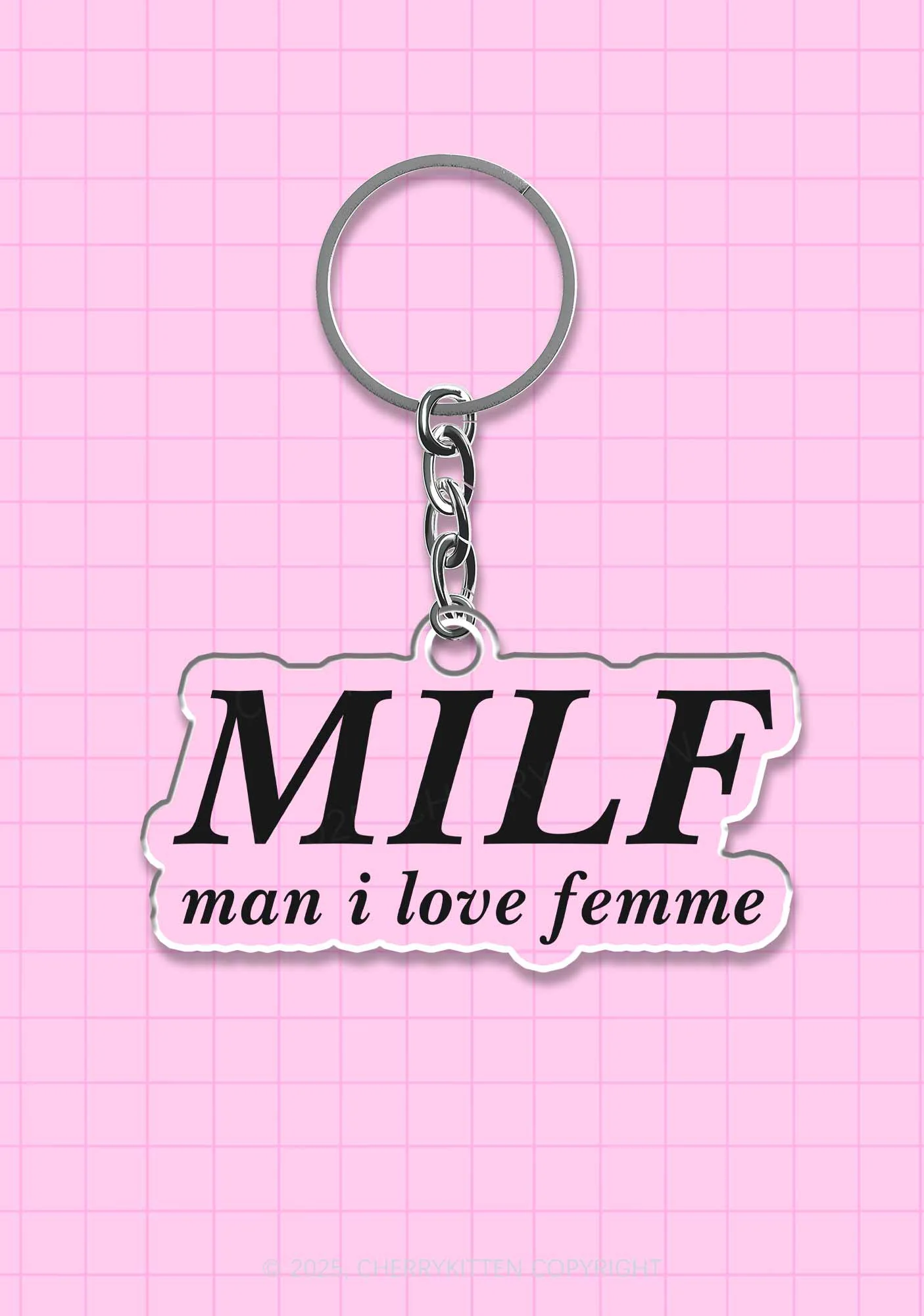 Man I Love Femme Pride 1Pc Y2K Keychain Cherrykitten