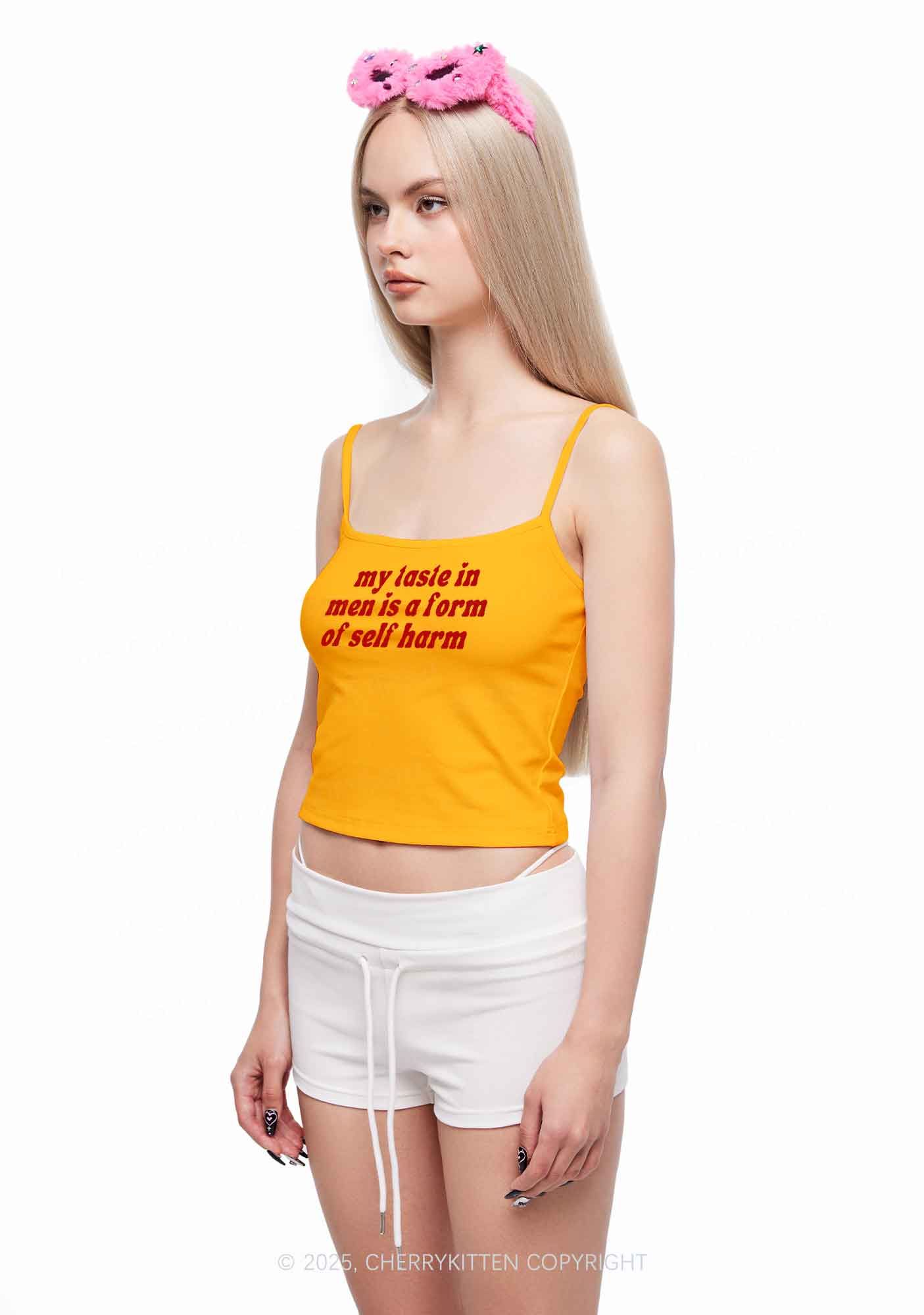 My Taste In Men Y2K Spaghetti Strap Cami Cherrykitten - Image 5