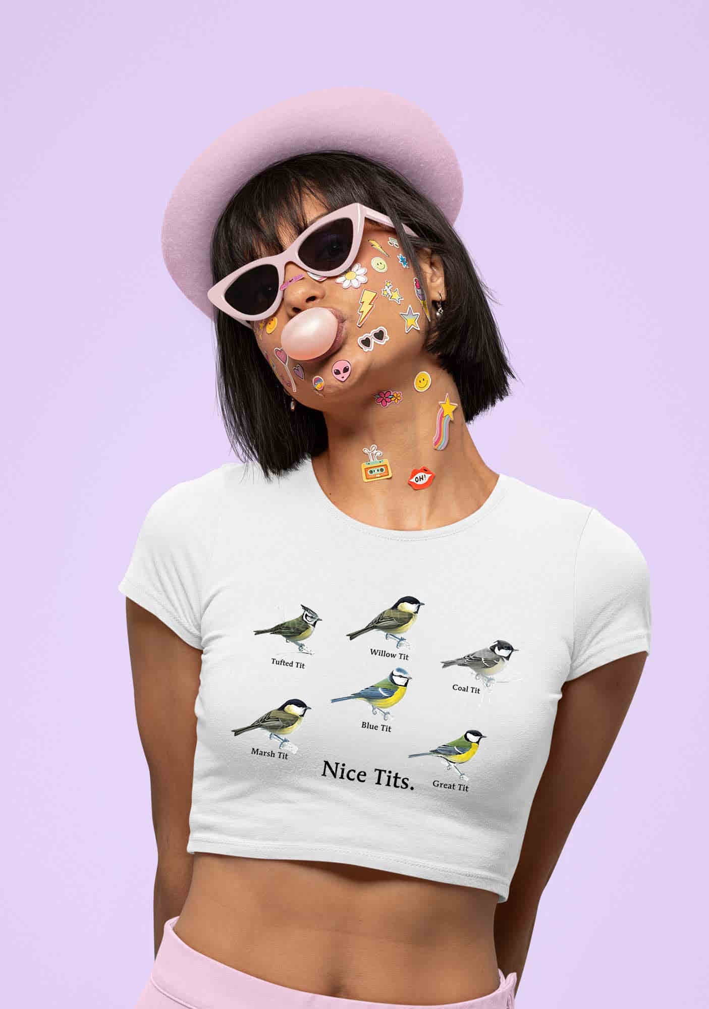 Nice Txts Category Y2K Baby Tee Cherrykitten - Image 2