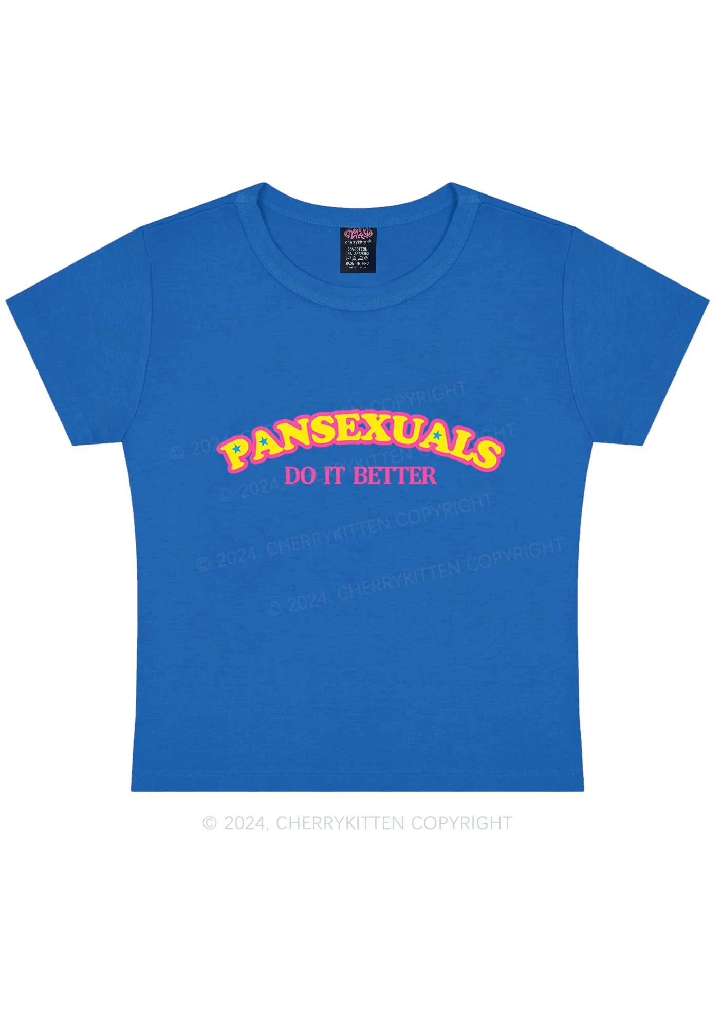Pansexuals Do It Better Y2K Baby Tee Cherrykitten - Image 2