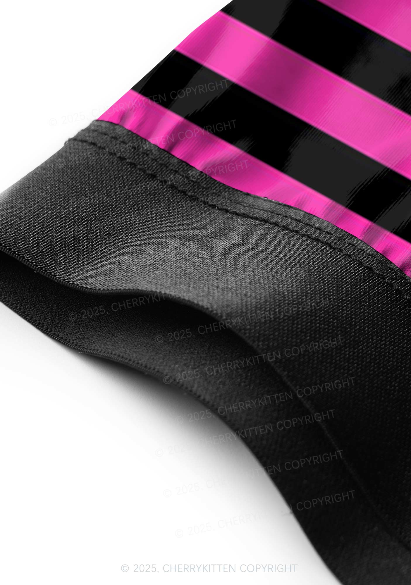 Pink And Black Stripe Valentine's Day Y2K Print Couples Boxer Briefs Set Cherrykitten - Image 4